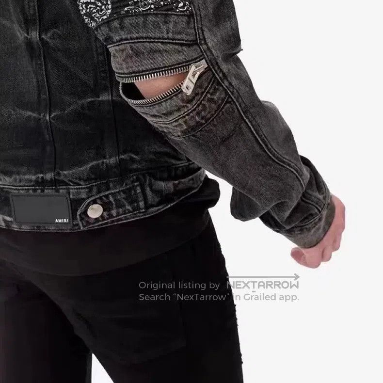 Amiri Amiri Heavyweight Jacquard Washed Denim Jacket Size US M / EU 48-50 / 2 - 3 Thumbnail