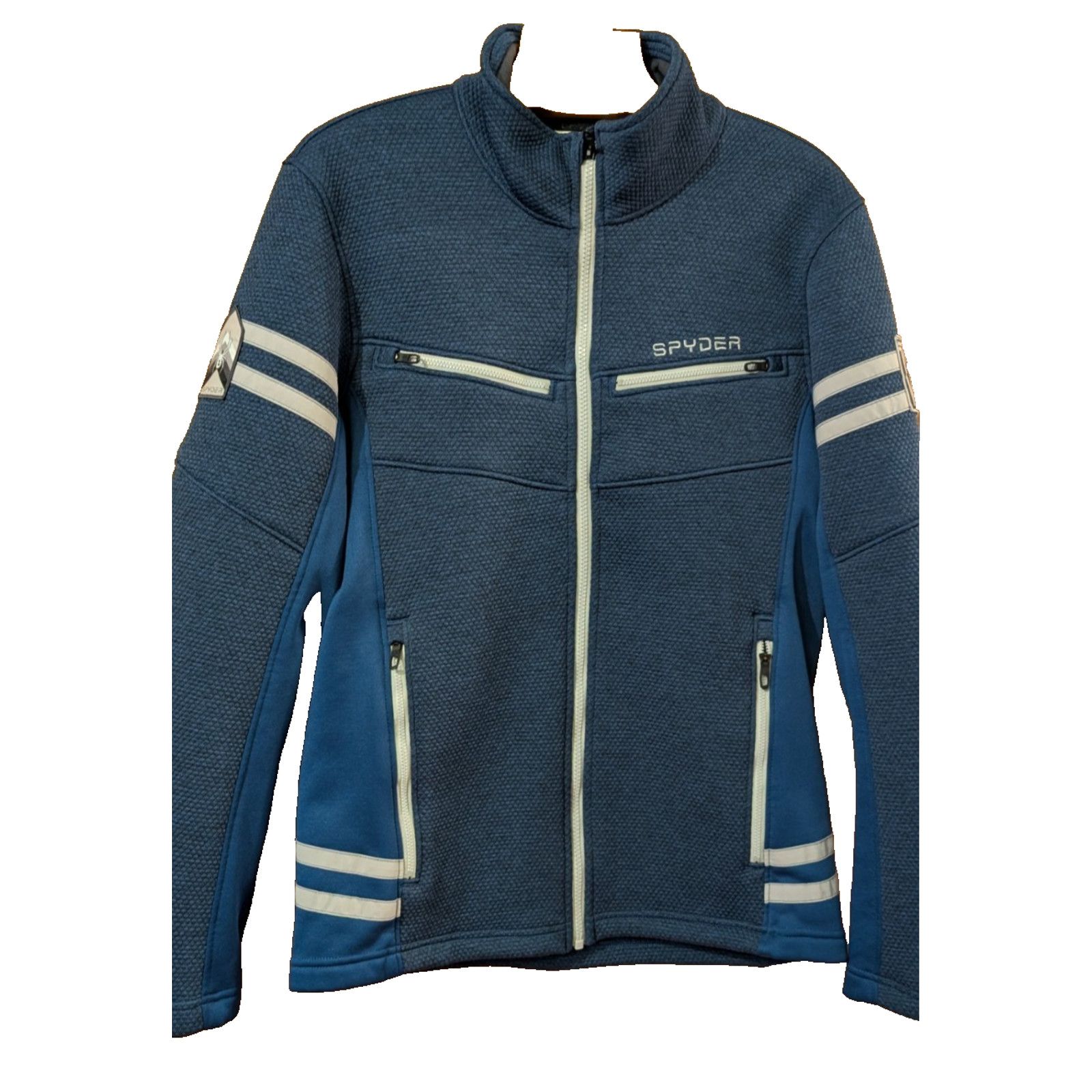 Spyder SPYDER Wengen Encore Fleece Full Zip Jacket MEDIUM Navy Size US M / EU 48-50 / 2 - 1 Thumbnail