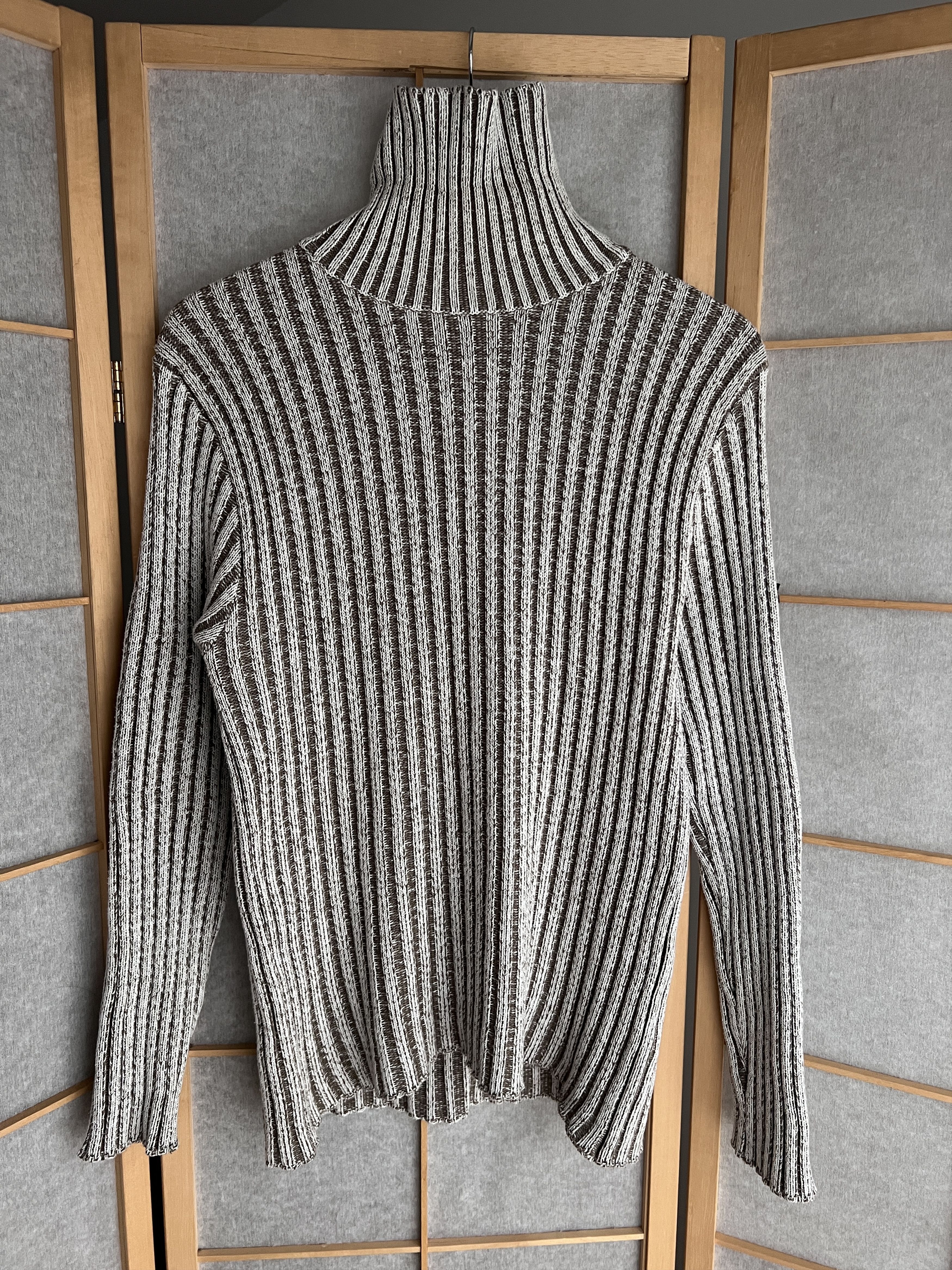 Diesel VTG 90s y2k opium japanese ribbed knit turtleneck sweater Size US M / EU 48-50 / 2 - 8 Thumbnail