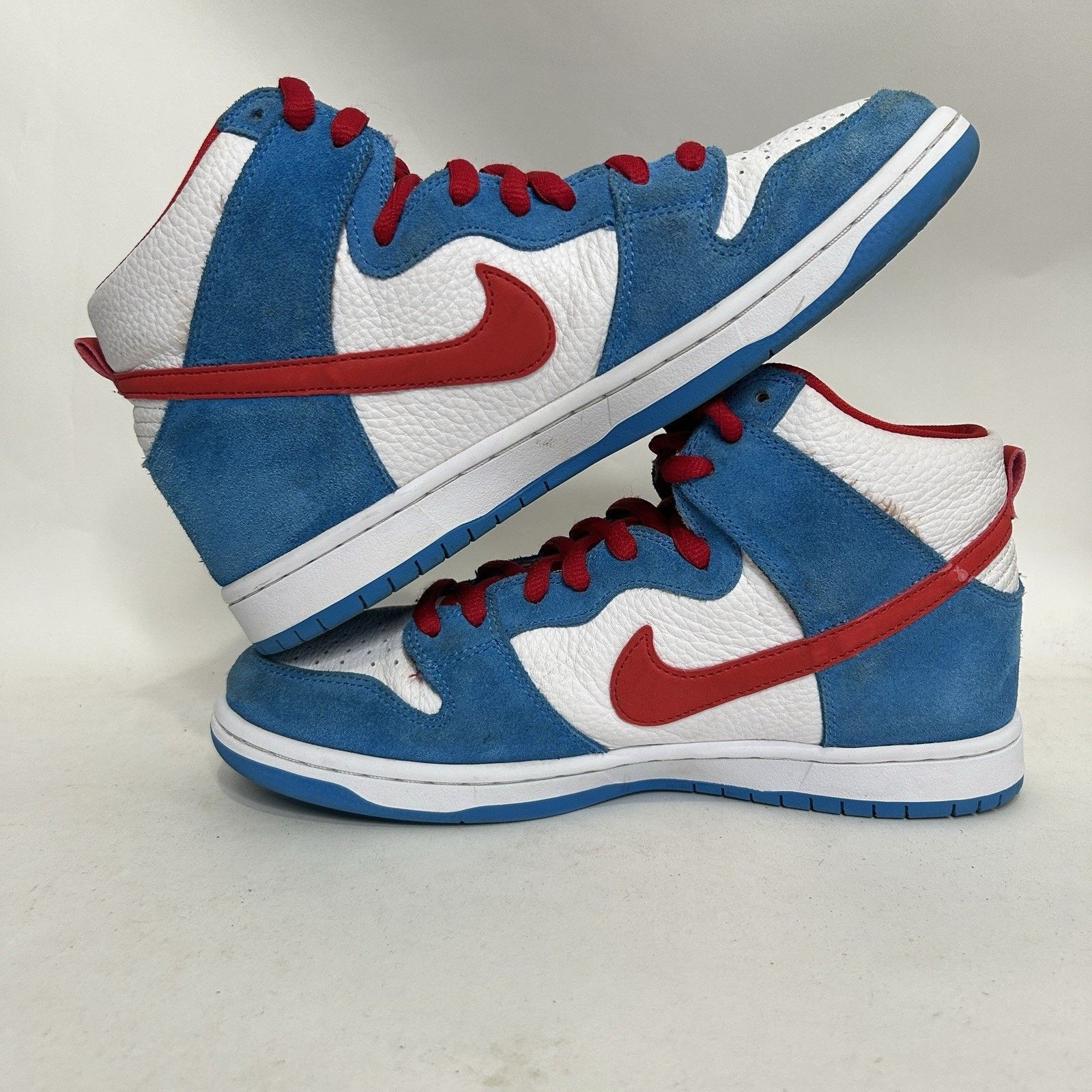 Nike Nike SB Dunk High Pro ISO “Doraemon/Light Photo Blue Red” Size US 9.5 / EU 42-43 - 3 Thumbnail