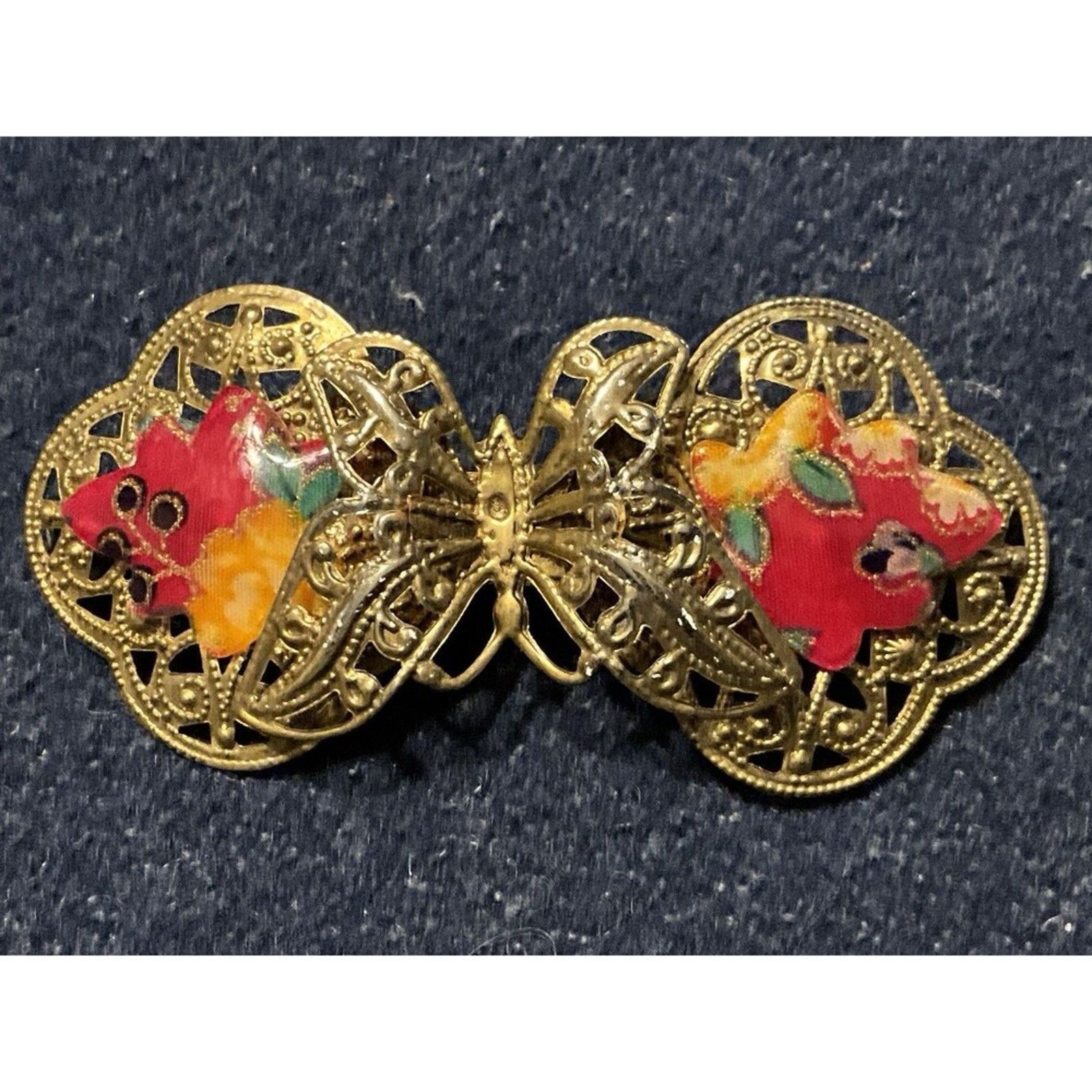 Other Gold Tone Large Butterfly Hair Clip Size ONE SIZE - 2 Thumbnail