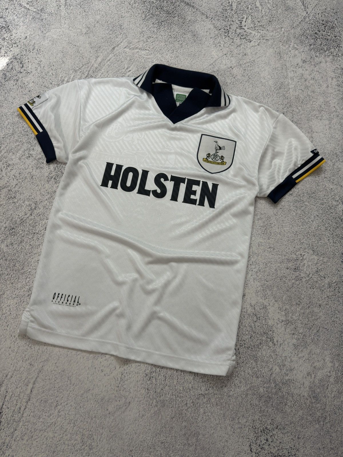 Vintage Score Draw Tottenham Hotspur 1993-95 Home Football Shirt Size US S / EU 44-46 / 1 - 9 Thumbnail