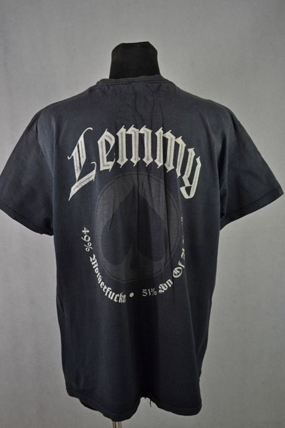 Band Tees × Vintage Vintage Motorhead Lemmy 49% Motherfu*ker 51% Son Of A Bi*ch Size US XL / EU 56 / 4 - 2 Thumbnail