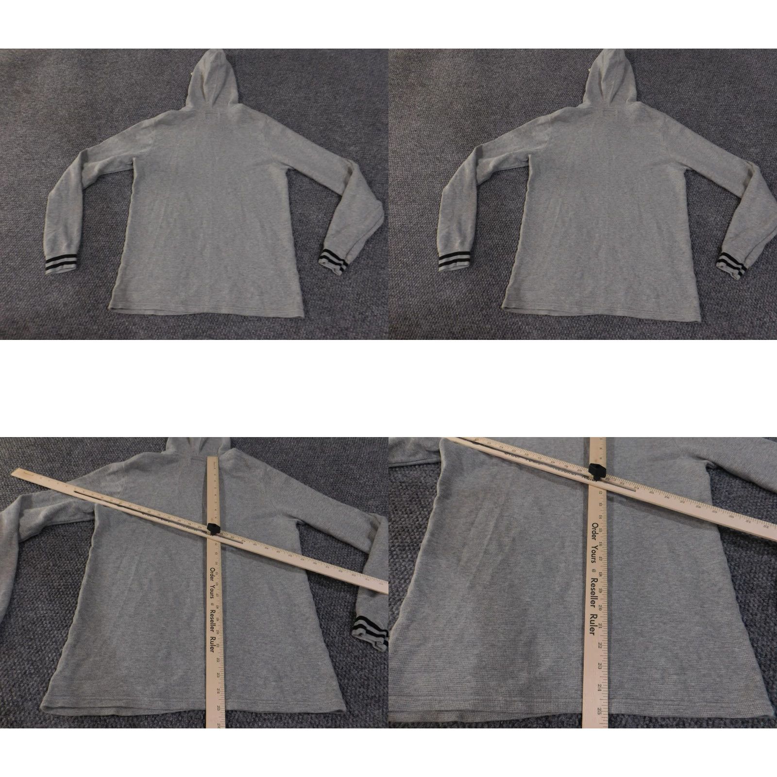 Polo Ralph Lauren Polo Ralph Lauren Hoodie Mens Small Gray Waffle Knit Thermal Pullover Pony Logo Size US S / EU 44-46 / 1 - 9 Thumbnail