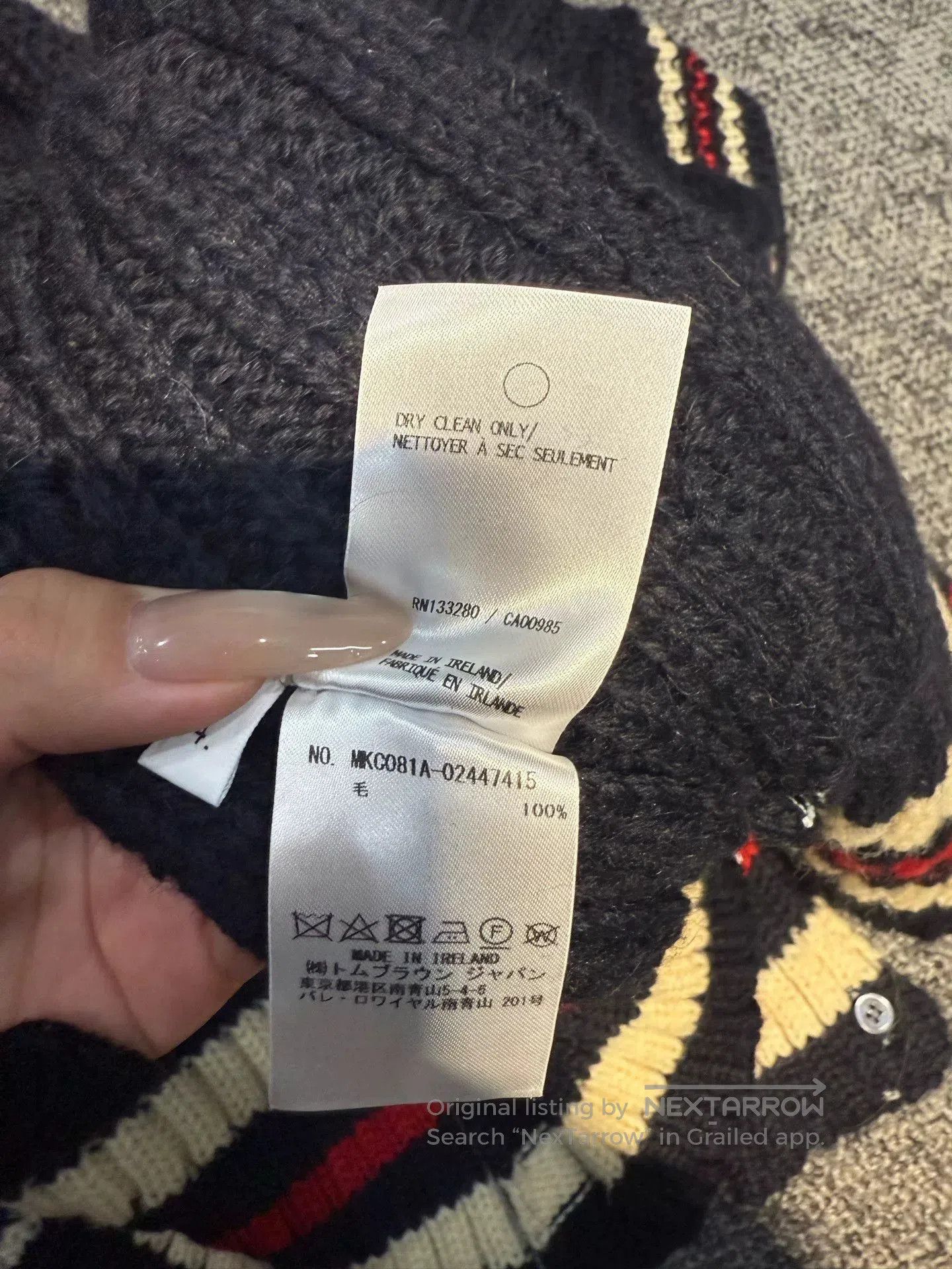 Thom Browne Thom Browne Wool Knit Cardigan Size 4. Size US XL / EU 56 / 4 - 5 Thumbnail