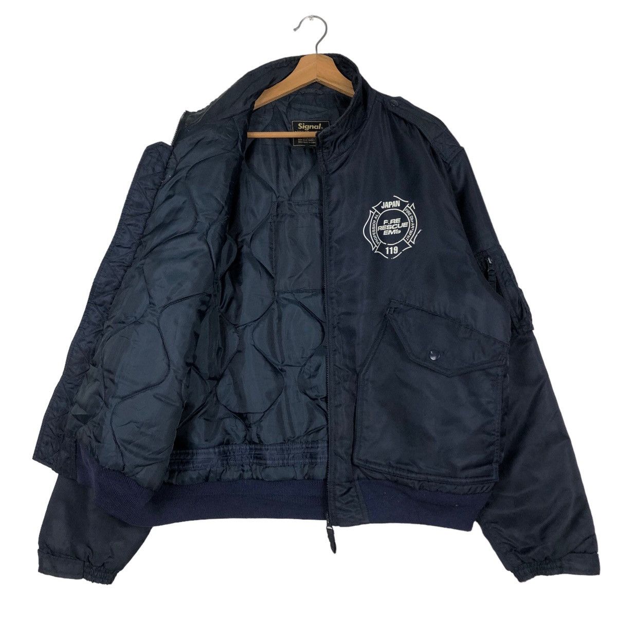 Japanese Brand 🔥Riot Riot Vintage Bomber Jacket Signal Logo Issey Miyake Size US L / EU 52-54 / 3 - 11 Thumbnail