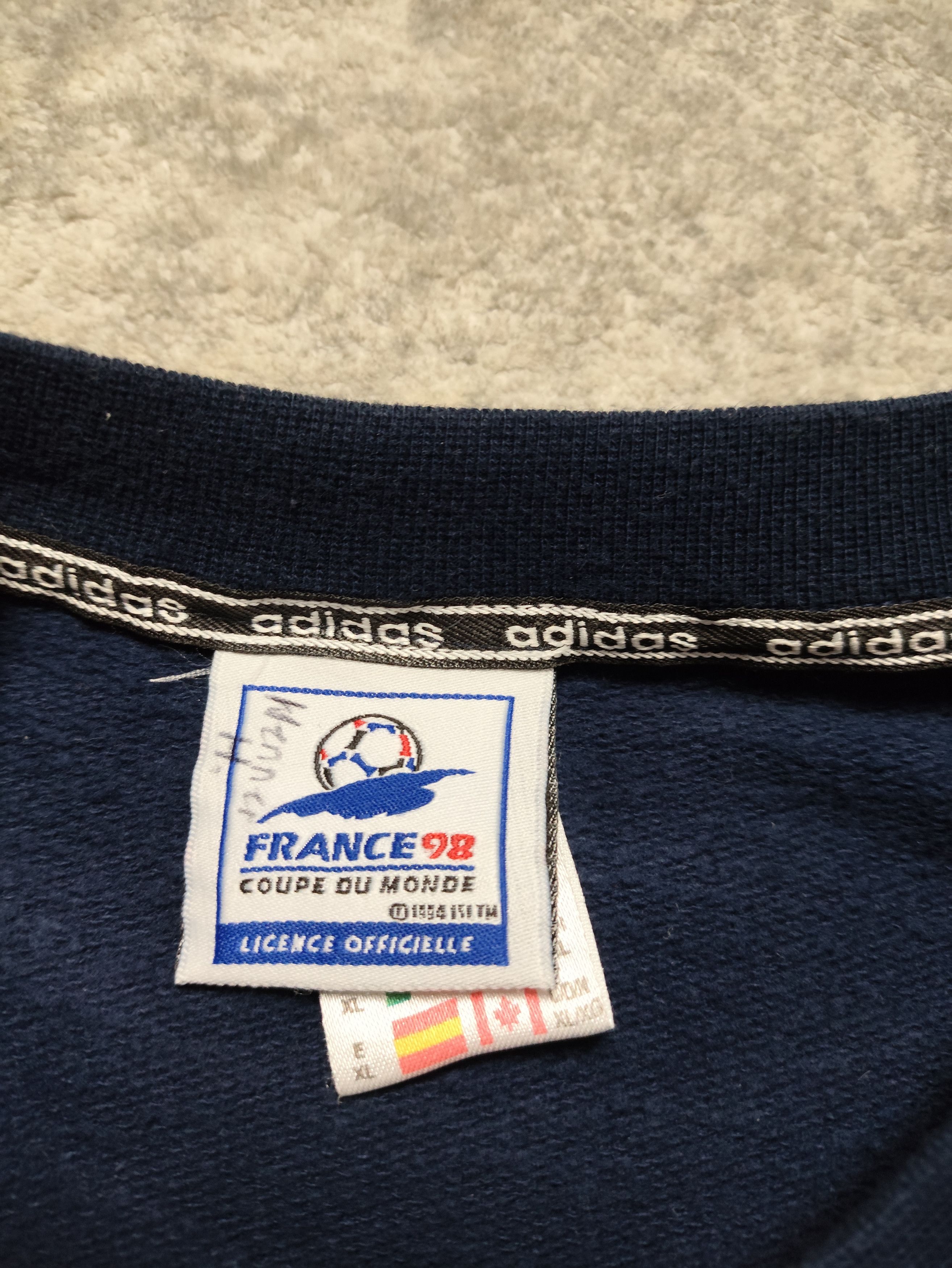 Adidas Vintage 98’s France Coupe Du Monde Sweatshirt Crewneck Size US XL / EU 56 / 4 - 5 Thumbnail