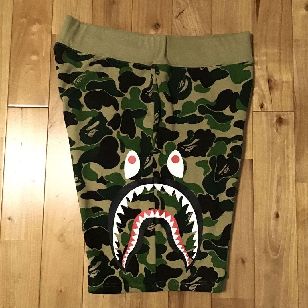 Bape BAPE Side Shark sweat shorts ABC camo green APE ★size XL Size US 36 / EU 52 - 4 Thumbnail