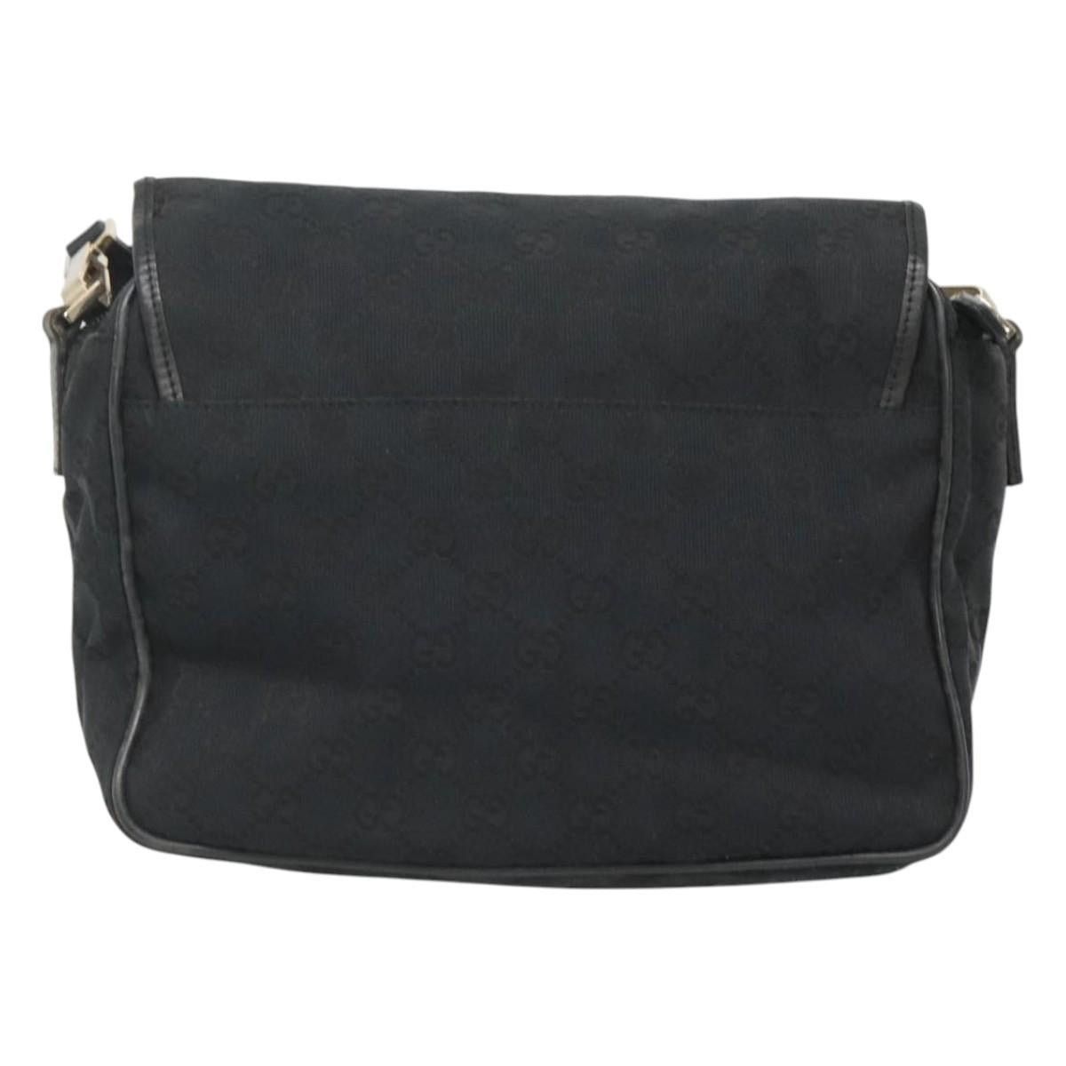 Gucci GUCCI GG Canvas Shoulder Bag Black Gold 019 019 Size ONE SIZE - 3 Thumbnail