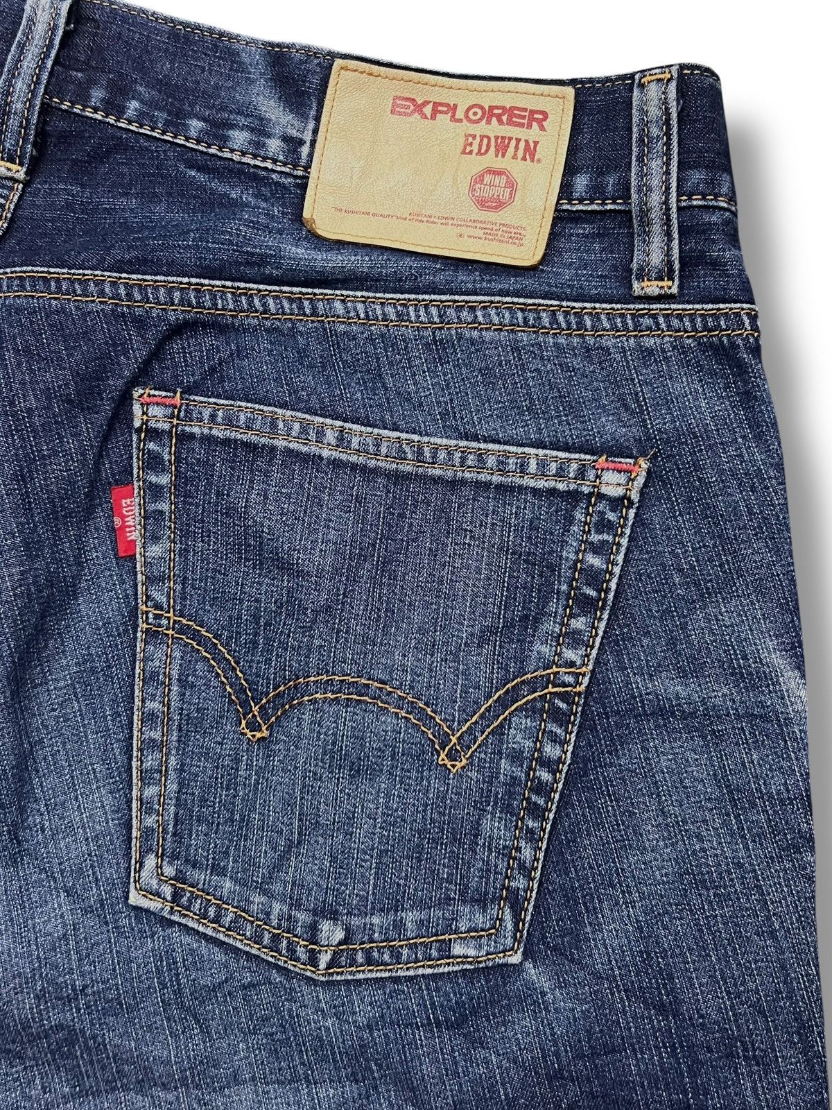 Edwin Vintage Edwin Wind Stopper 503WSPJapan - Faded Wash Jeans Size US 37 - 8 Thumbnail