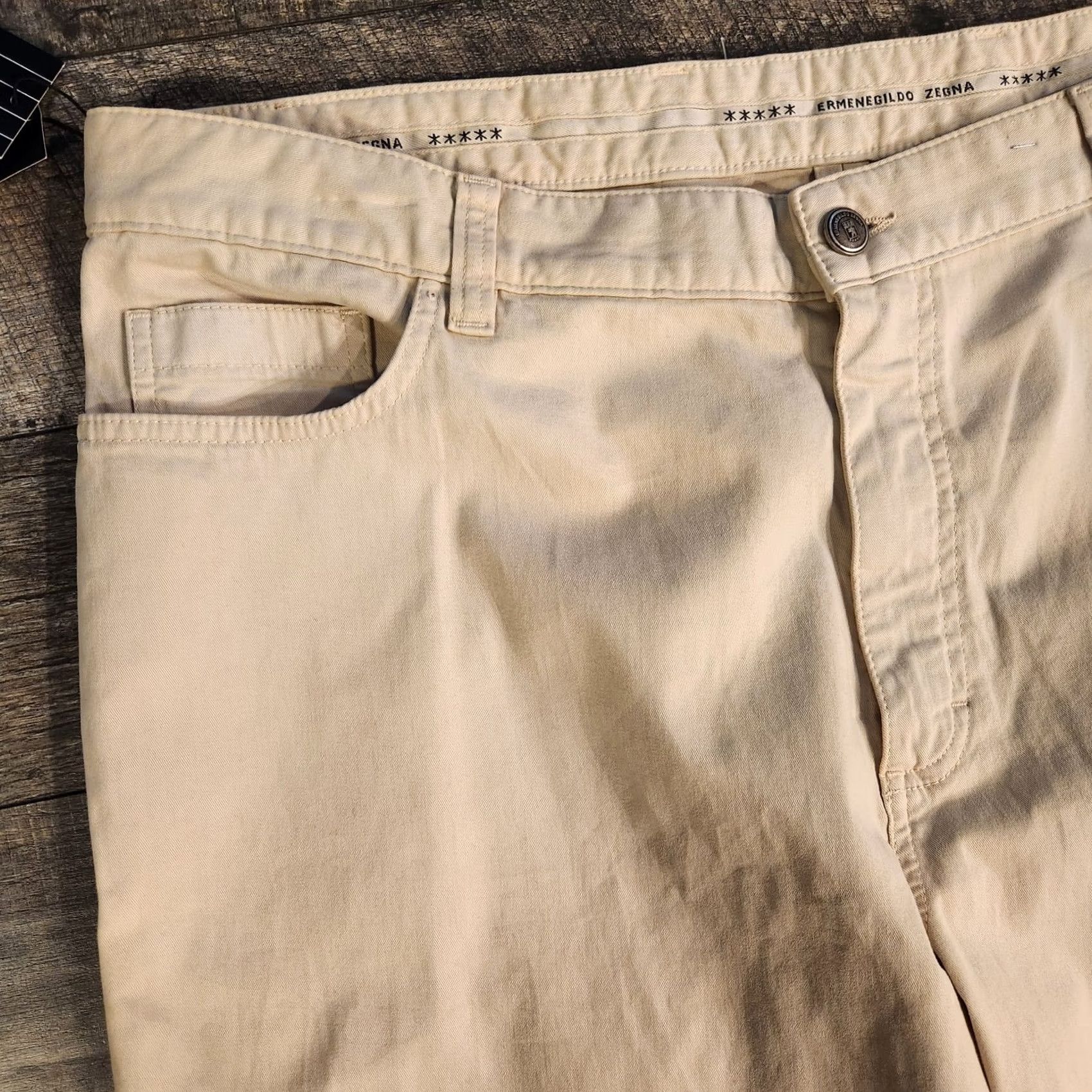 Ermenegildo Zegna Ermenegildo Zegna Chino Pants 40x35 Khaki Five Pocket Pants Beige Cotton Flat Front Regular Men's In Italy New with Tags Size US 40 / EU 56 - 5 Thumbnail