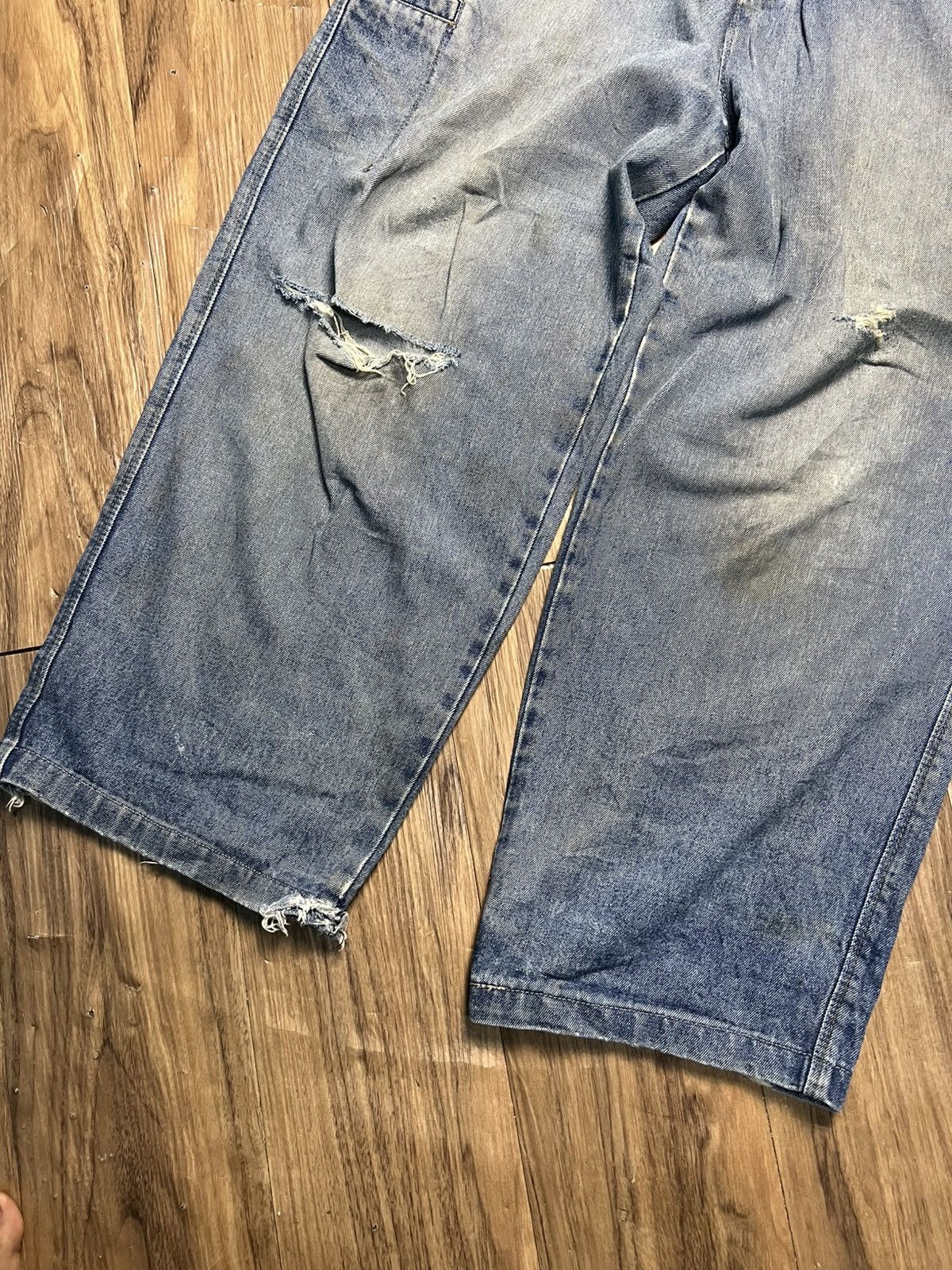 School of Hard Knocks Vintage Baggy DJ Graphic Jeans Y2K(43)