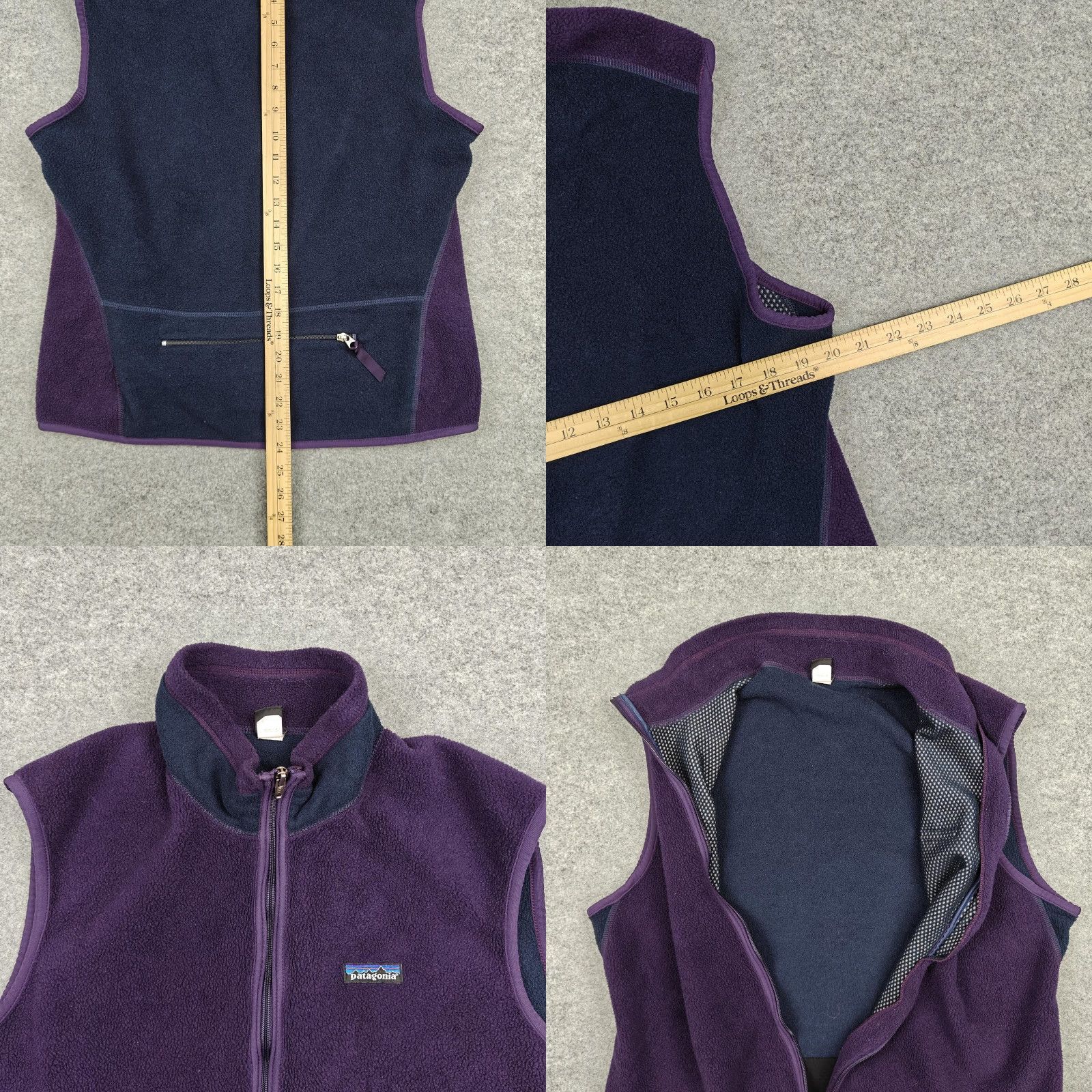Patagonia VINTAGE Patagonia Vest Mens L Purple Fleece Full Zip Outdoor Windproof 90s Shirt Mens Size US L / EU 52-54 / 3 - 8 Thumbnail