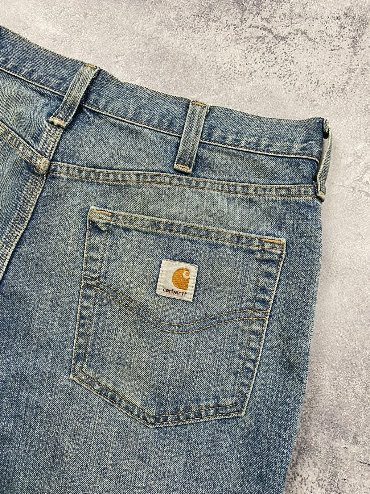 Carhartt Vintage Carhartt Denim Shorts Workwear Y2K Rare Faded 90s Size US 34 / EU 50 - 19 Thumbnail