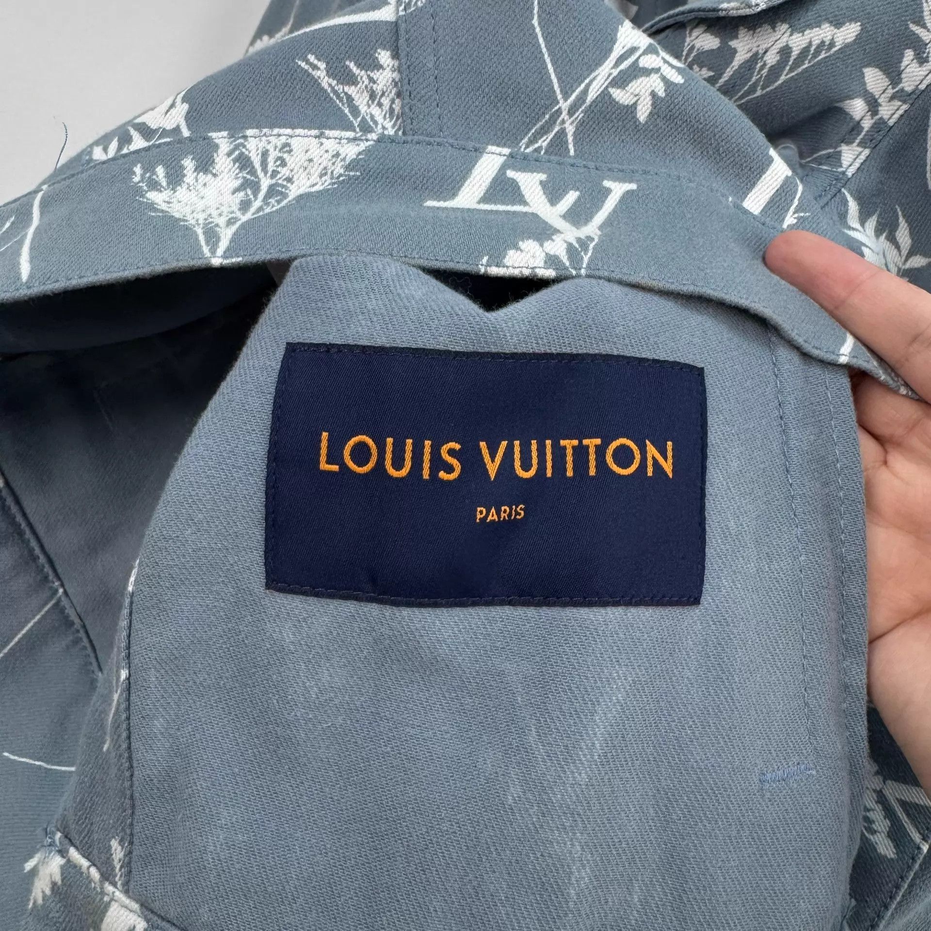 Louis Vuitton LV Wheat Ear AOP Denim Jacket 46 95 New with stains Size XL / US 12-14 / IT 48-50 - 7 Thumbnail