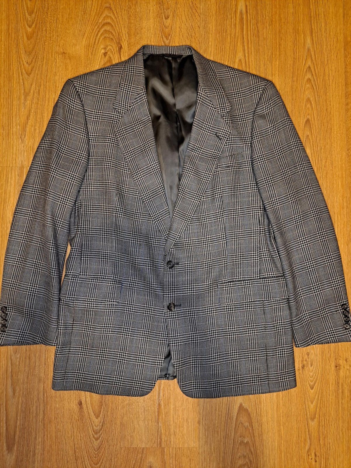 Hart Schaffner Marx VINTAGE Hart Schaffner Marx Sport Coat 43L Long Glen Plaid Size 42L - 1 Thumbnail