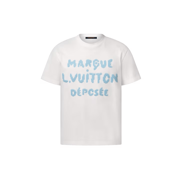 Louis Vuitton Embroidered Signature T-Shirt | Grailed