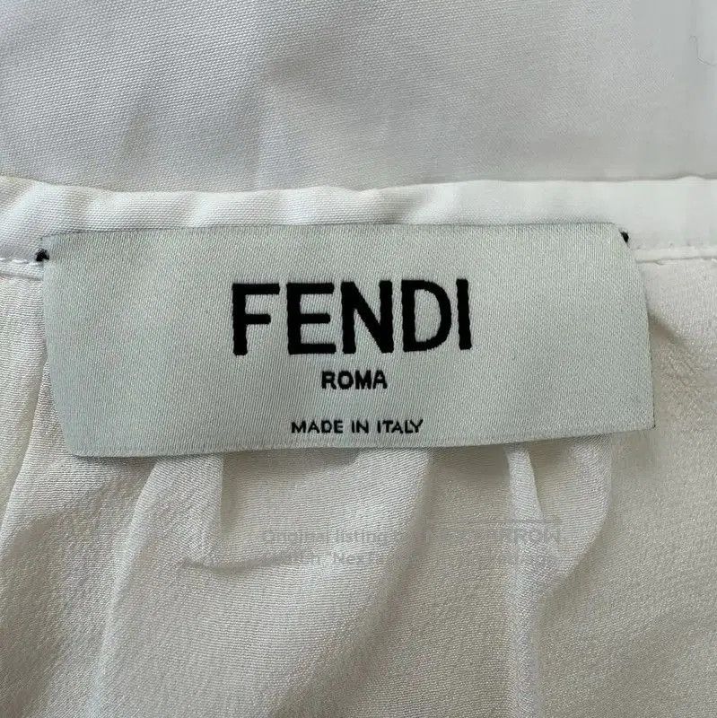Fendi Fendi White Women's Skirt with Cutout Design . Size 23" - 7 Thumbnail