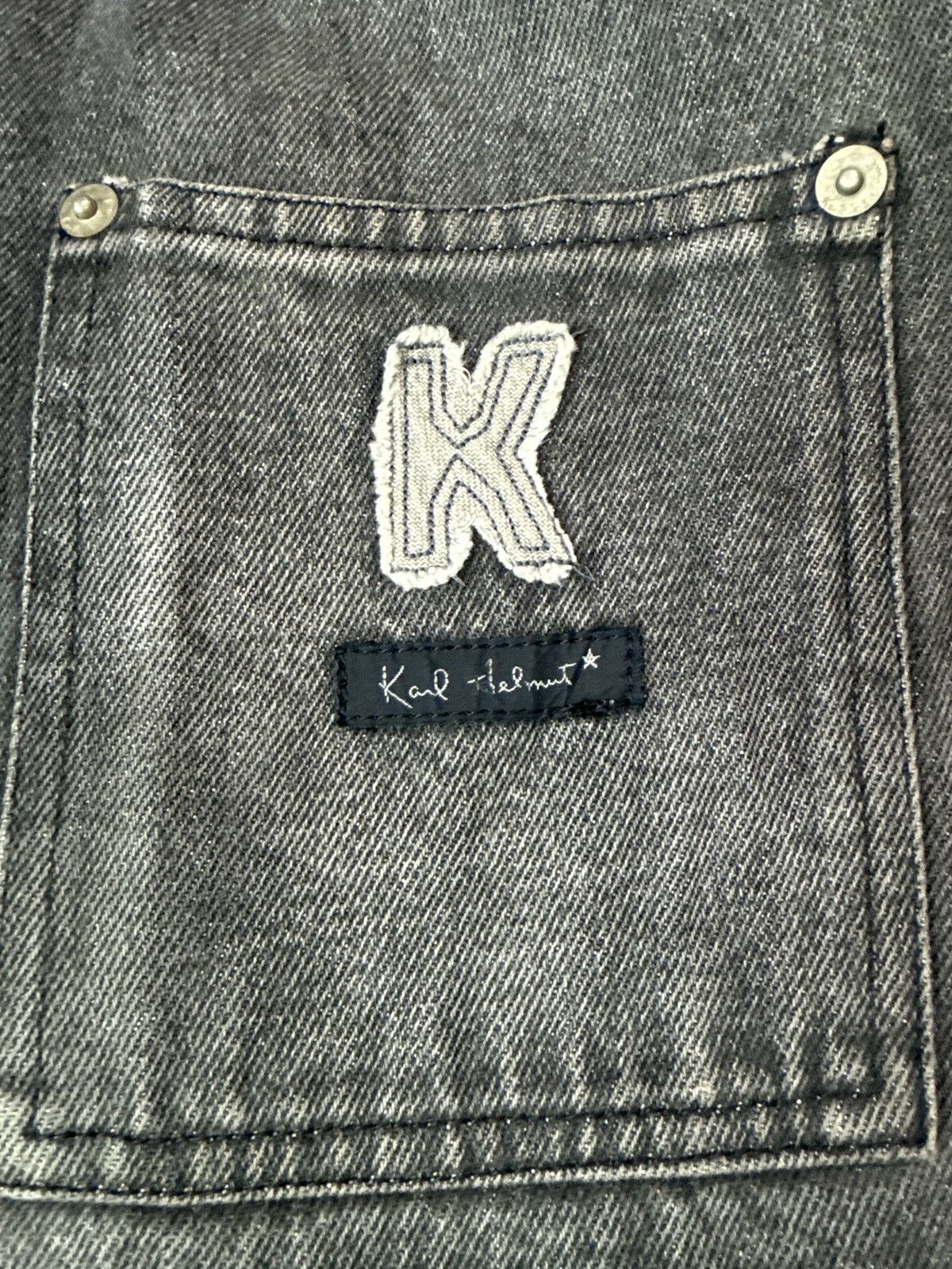 Karl Helmut JAPAN BRAND Karl Helmut Vintage Washed Denim Jacket K Patch Size US L / EU 52-54 / 3 - 12 Thumbnail