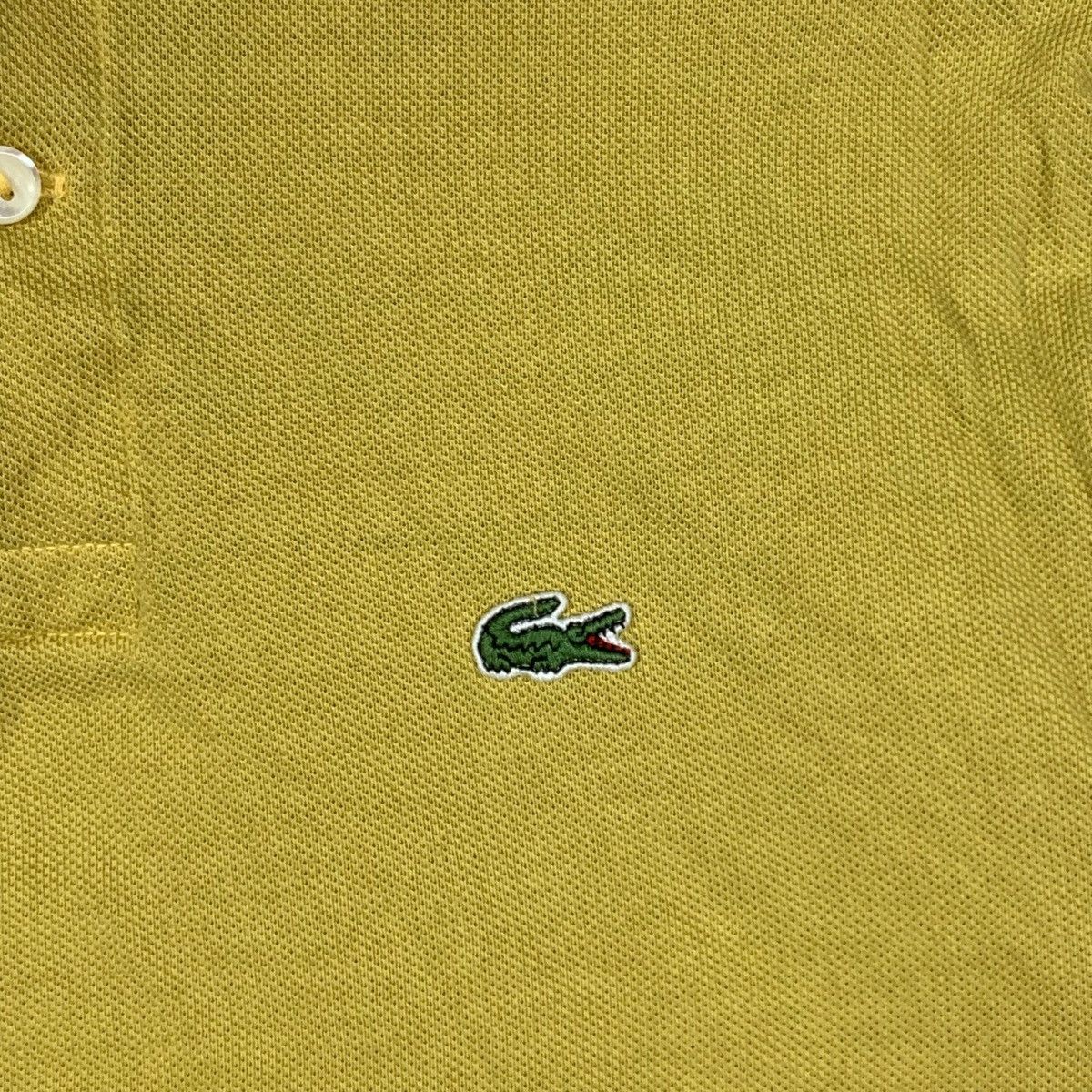 Lacoste Vintage LACOSTE FRANCE Embossed Logo Polo Golf Yellow Size XS / US 0-2 / IT 36-38 - 3 Thumbnail