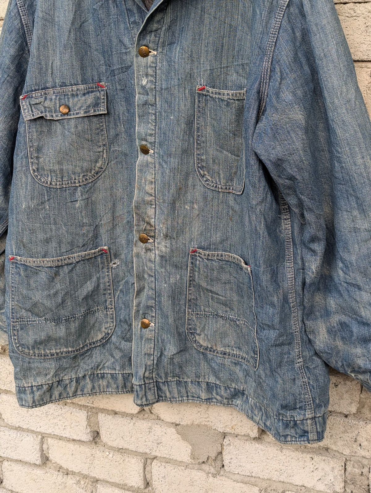 Sears × Vintage Sears Workers Wool Denim Jacket Size US XL / EU 56 / 4 - 3 Thumbnail
