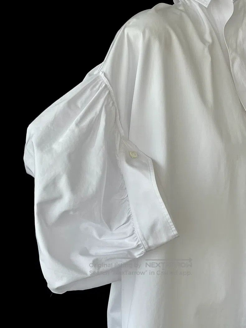 Junya Watanabe Junya Watanabe Deconstructed floral sleeve white blouse Size XS / US 0-2 / IT 36-38 - 6 Thumbnail