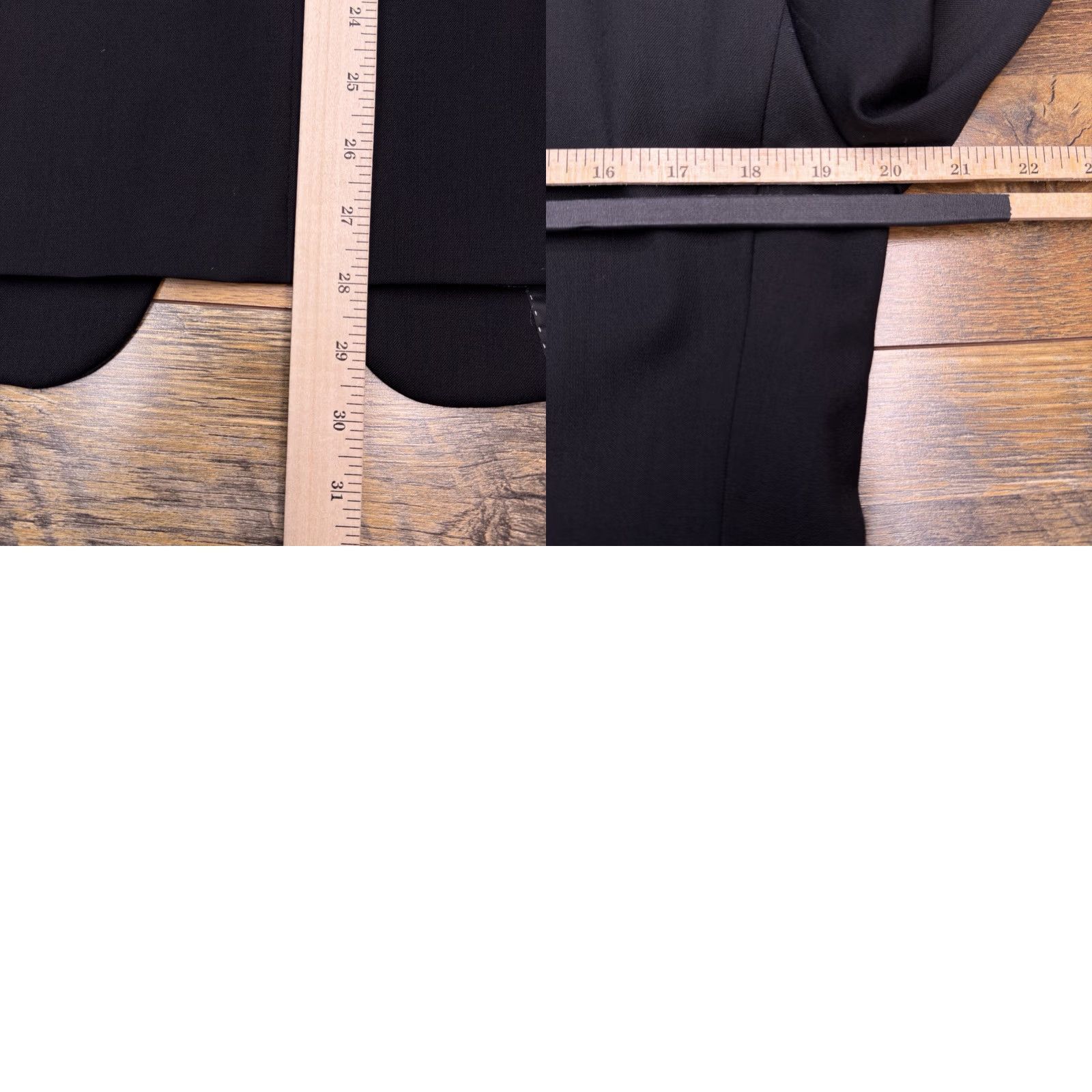 Tommy Hilfiger Tommy Hilfiger Suit Jacket 38 Short Black Wool Blazer One-Button Notch Lapel Single-Breasted Men Regular Chest 40 Front 2-Button Dry Clean Only Size US 38 / EU 54 - 10 Thumbnail