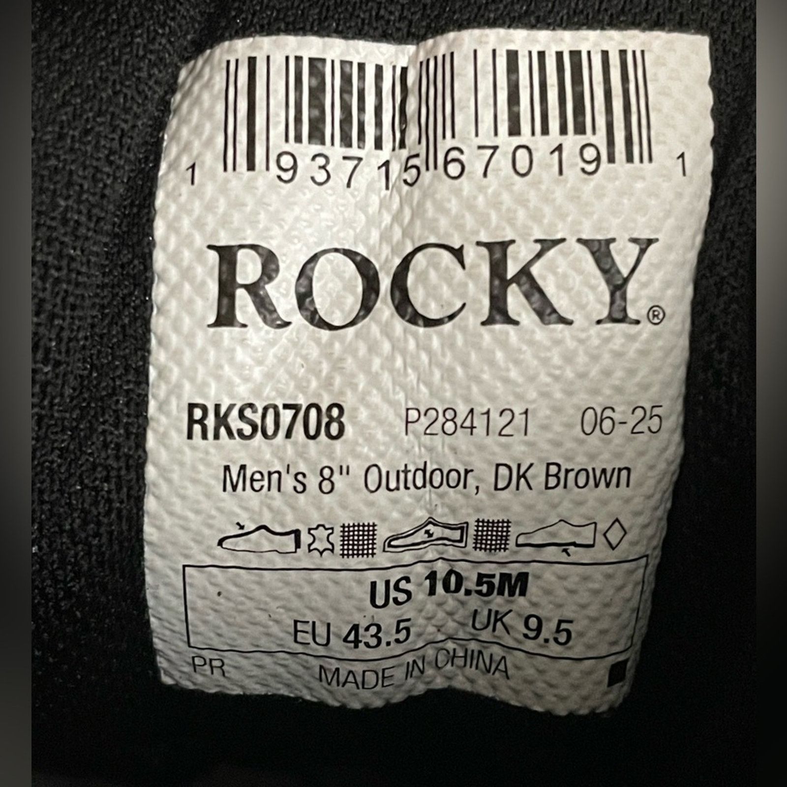 Rocky ROCKY Wildcat 400G Insulated Hunting Boot Brown Men 10.5M Size US 10.5 / EU 43-44 - 8 Thumbnail