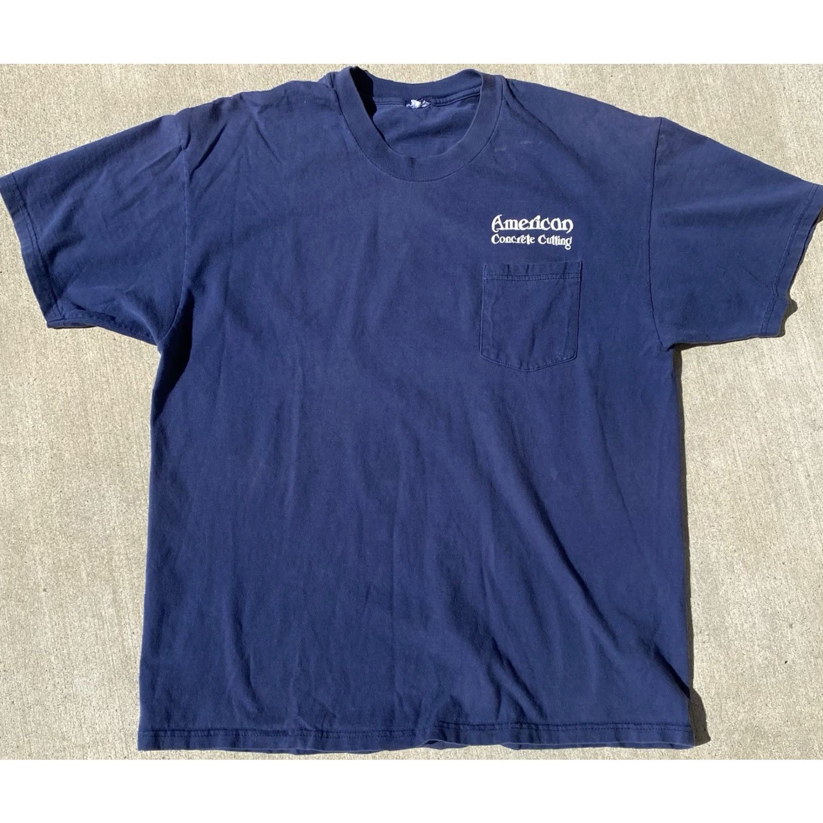 Vintage VINTAGE American Pocket Tee Graphic Graphic T-Shirt XL Blue USA 90s Mens Short Sleeve Crew Neck Pockets Back Graphic 1990s Size US XL / EU 56 / 4 - 4 Thumbnail