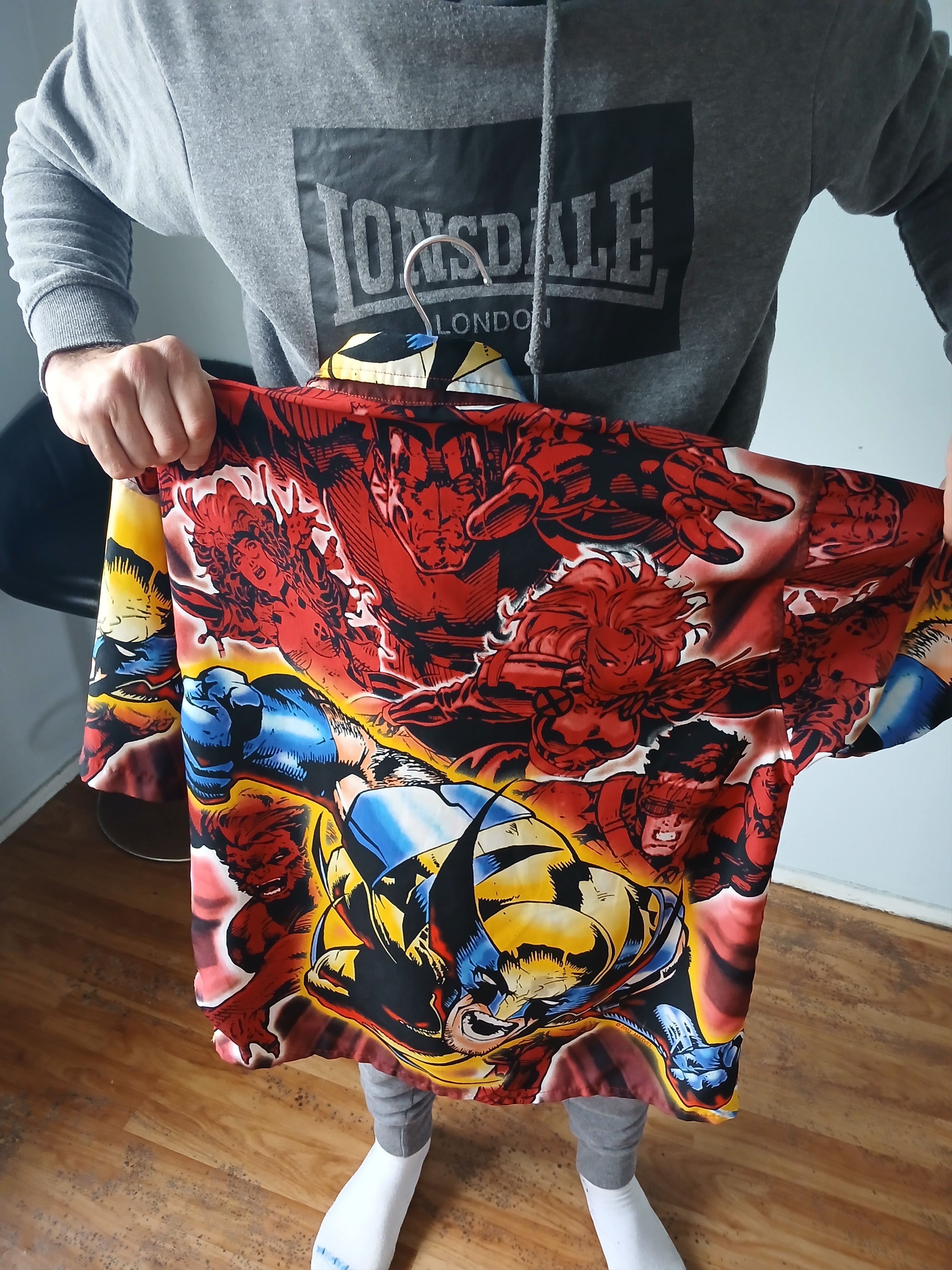 Marvel Comics VINTAGE Marvel X-Men Wolverine 2001 Button Shirt Over Print Size US M / EU 48-50 / 2 - 3 Thumbnail