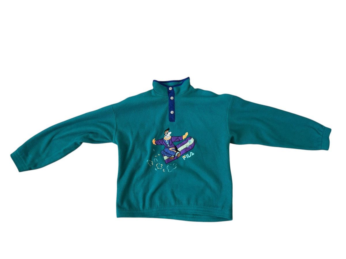 Fila × Vintage Fila Snowboard Crazy Mountain 90s Fleece Sweatshirt Large Size US L / EU 52-54 / 3 - 5 Thumbnail