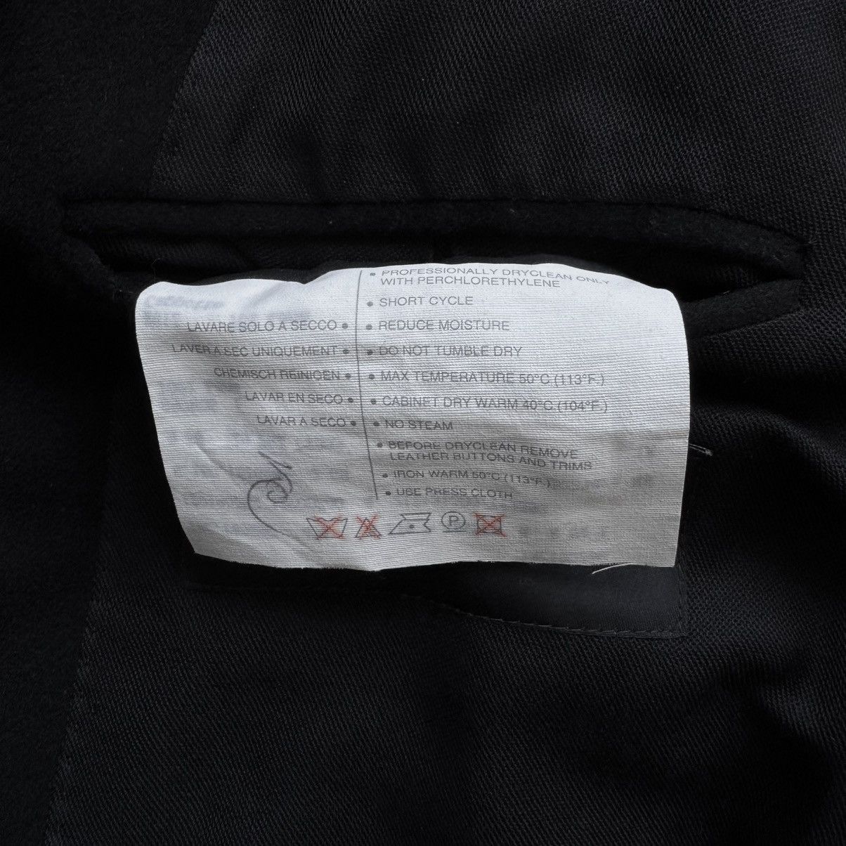 Gucci Gucci By Tom Ford FW2003 Black Double Breasted Wool Peacoat Size US L / EU 52-54 / 3 - 12 Thumbnail
