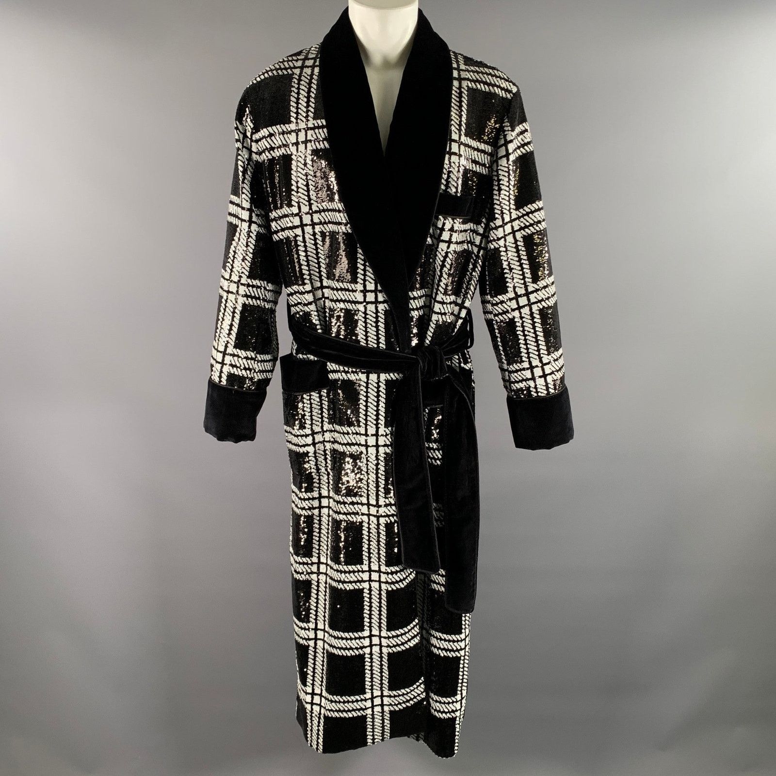 Dolce & Gabbana DOLCE & GABBANA TAILORED by Size 46 Sequined Robe Coat Size US 13 / EU 46 - 1 Thumbnail