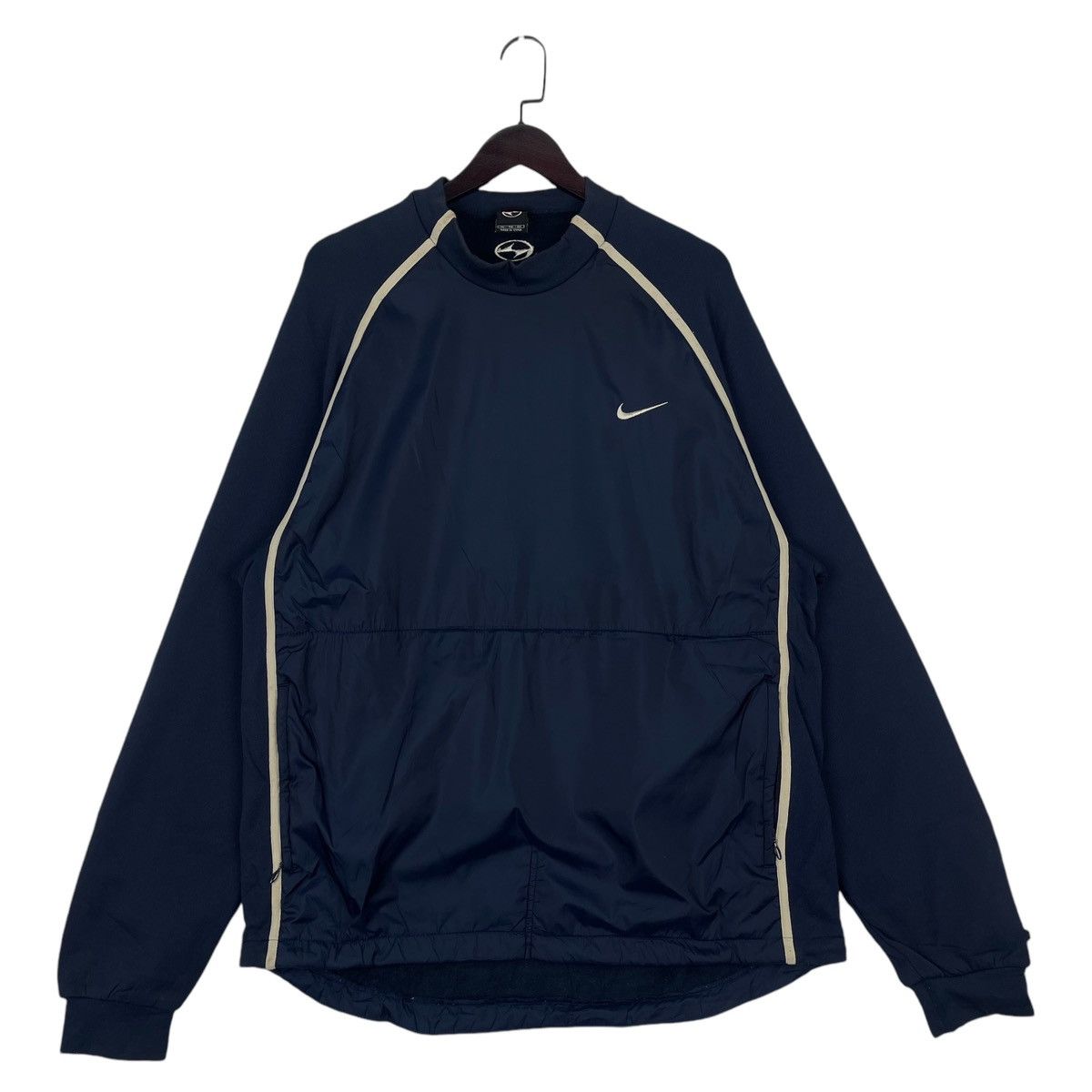 Nike × Vintage Vintage Nike Fit Navy Blue Pullover Jumper Size XL Size US XL / EU 56 / 4 - 1 Thumbnail