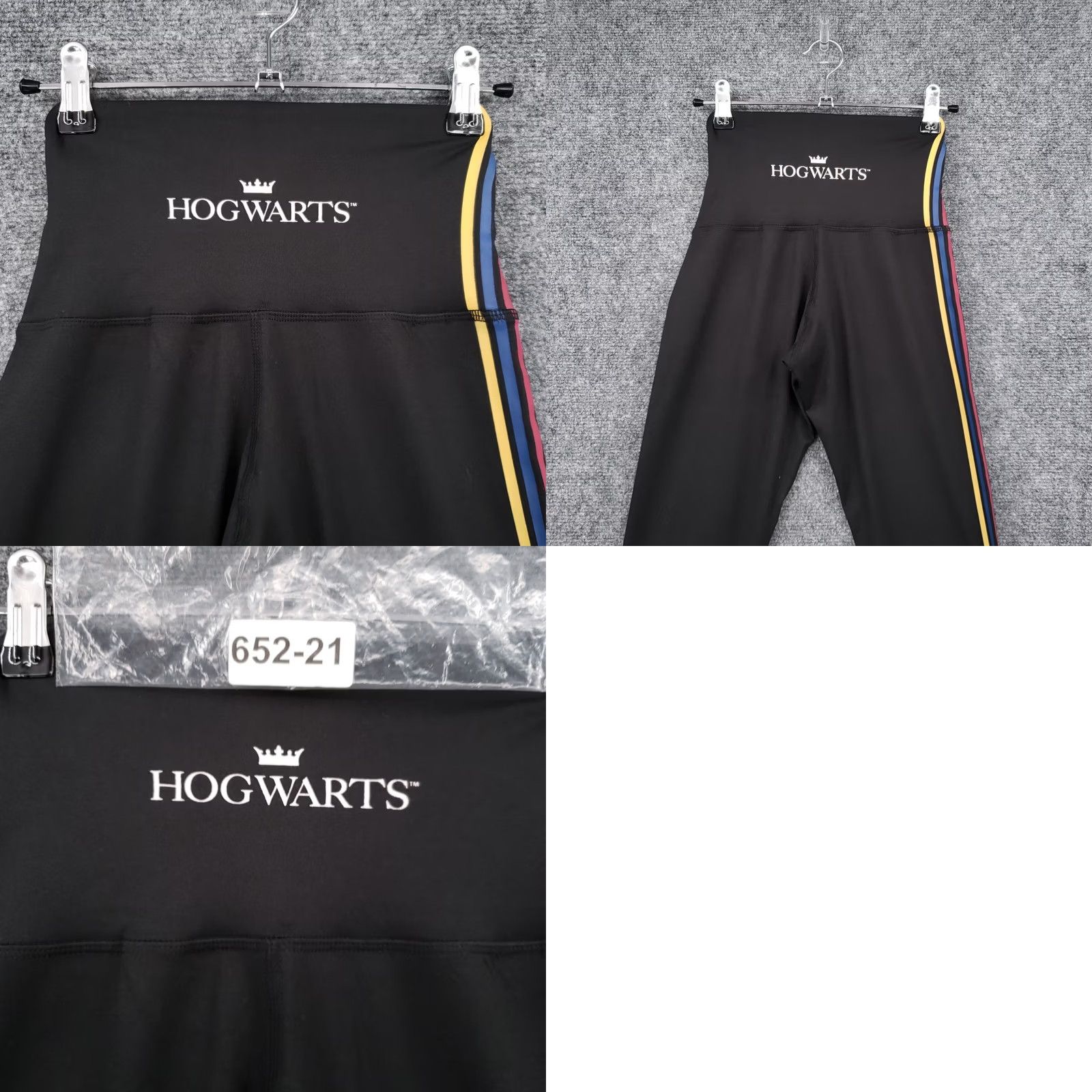 Vintage Harry Potter Leggings Women XS Black Harry Potter Stripe Activewear Gym & Training, Yoga, Walking Womens Leggings Size 26" / US 2 / IT 38 - 9 Thumbnail