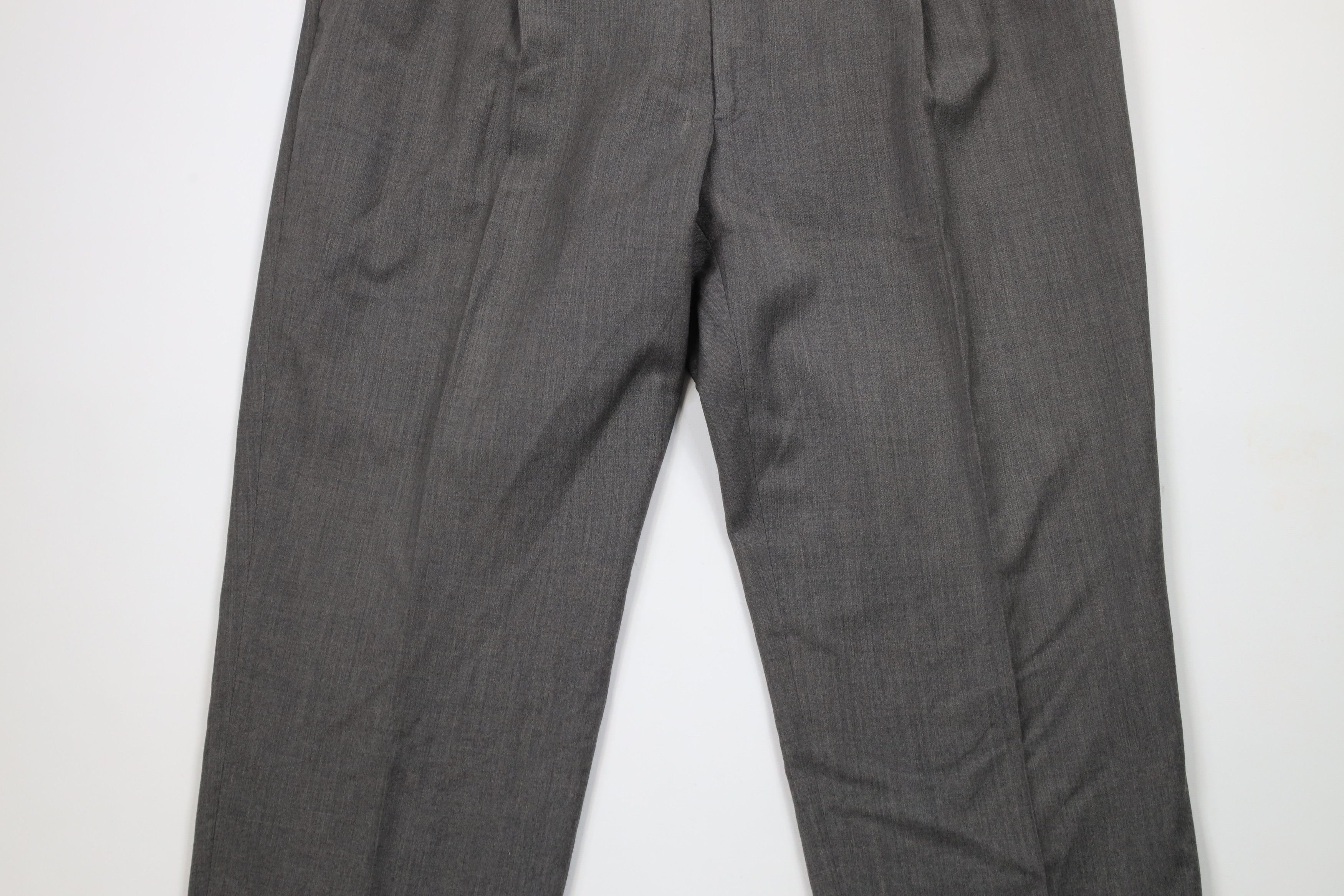 Vintage Vintage 90s Streetwear Cuffed Wool Wide Leg Chino Pants Size US 44 / EU 60 - 3 Thumbnail