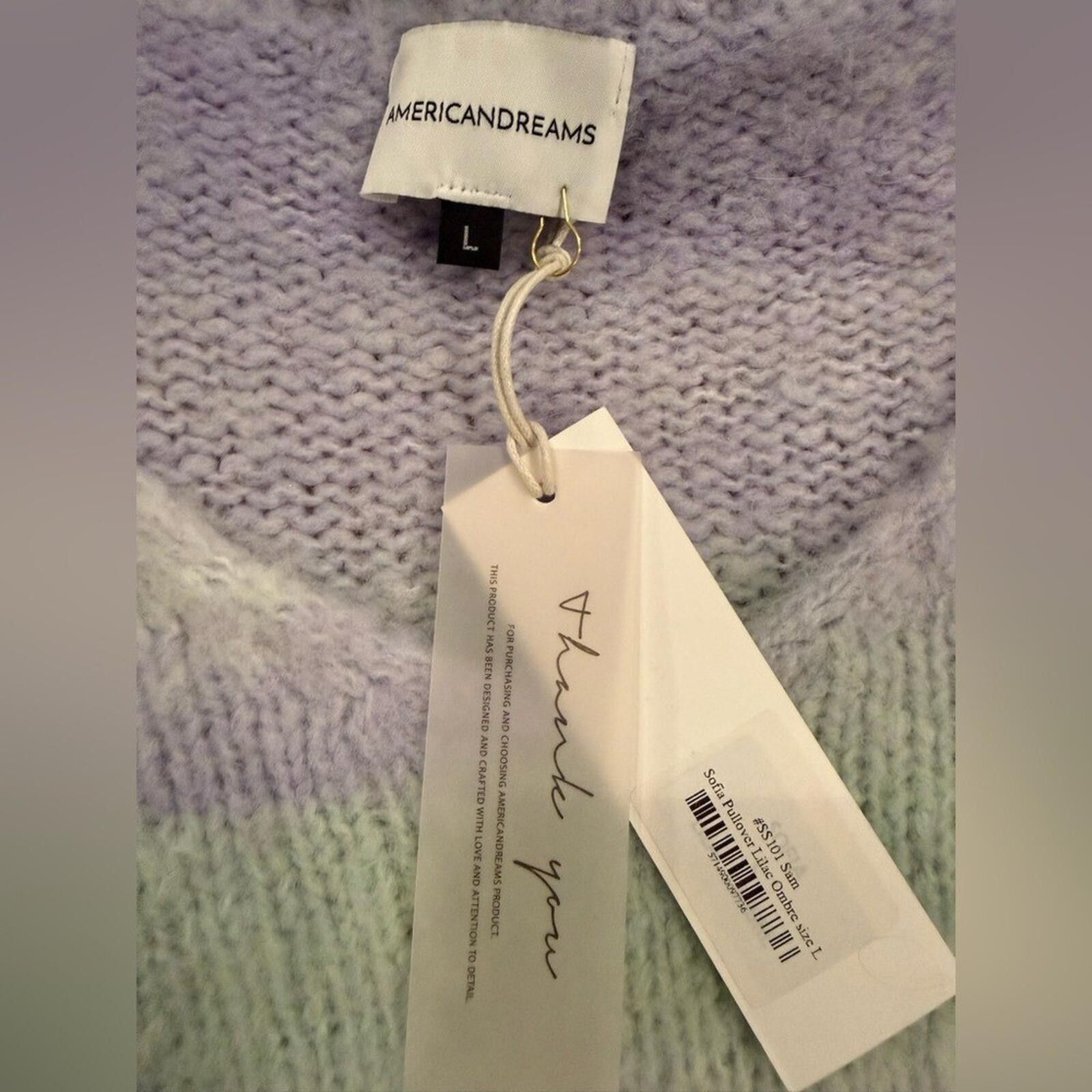 Other American Dreams Sophia Ombre Sweater L Denmark Italy Knit Size L / US 10 / IT 46 - 3 Thumbnail