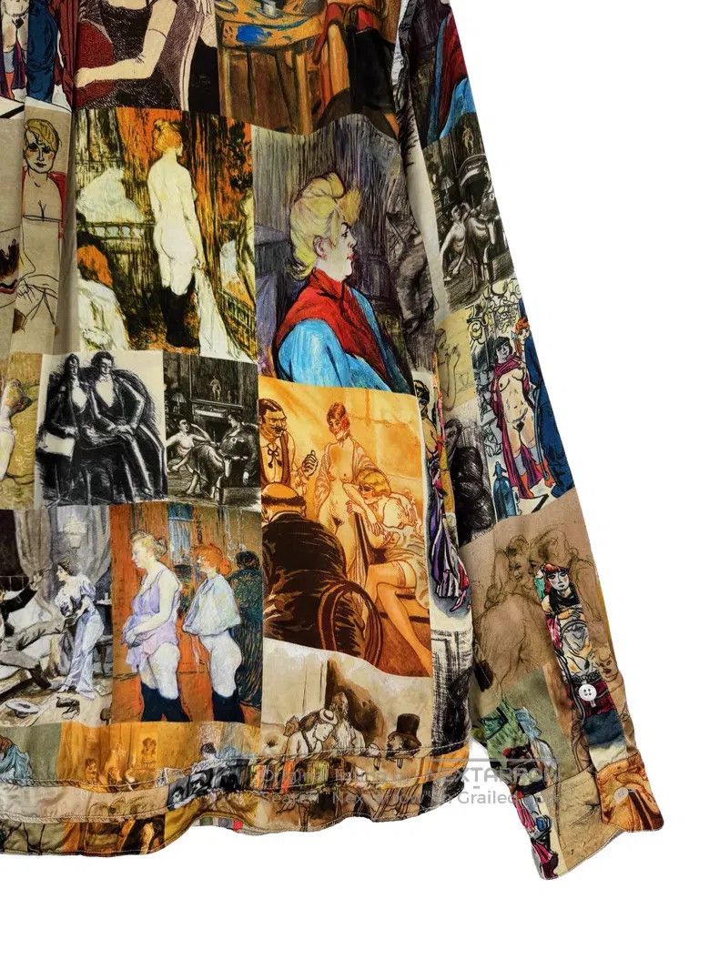 Y/Project Y/Project Oil Painting Printed Silk Shirt Size US XS / EU 42 / 0 - 8 Thumbnail