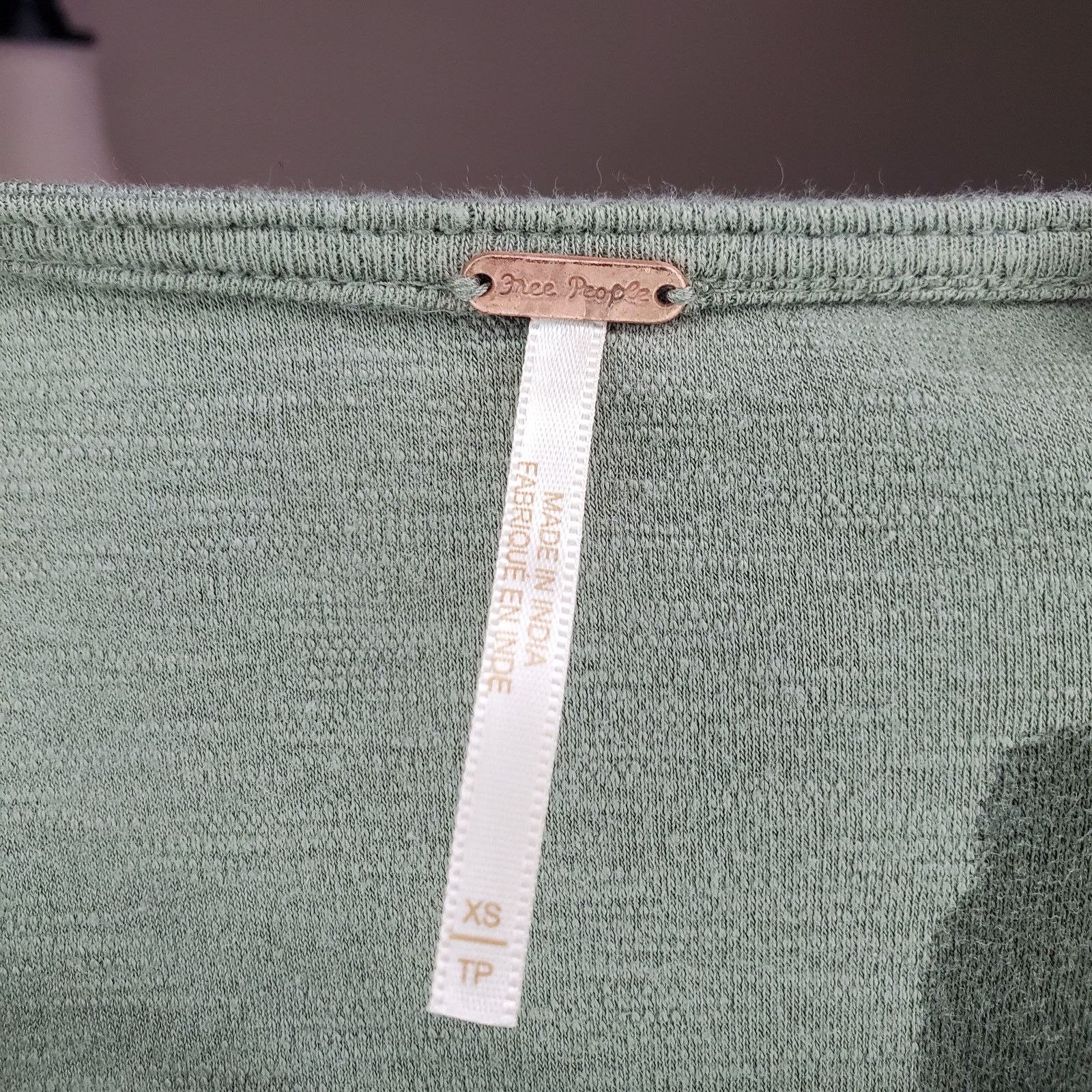 Free People Free People Green Lucky Top XS Size XS / US 0-2 / IT 36-38 - 6 Thumbnail