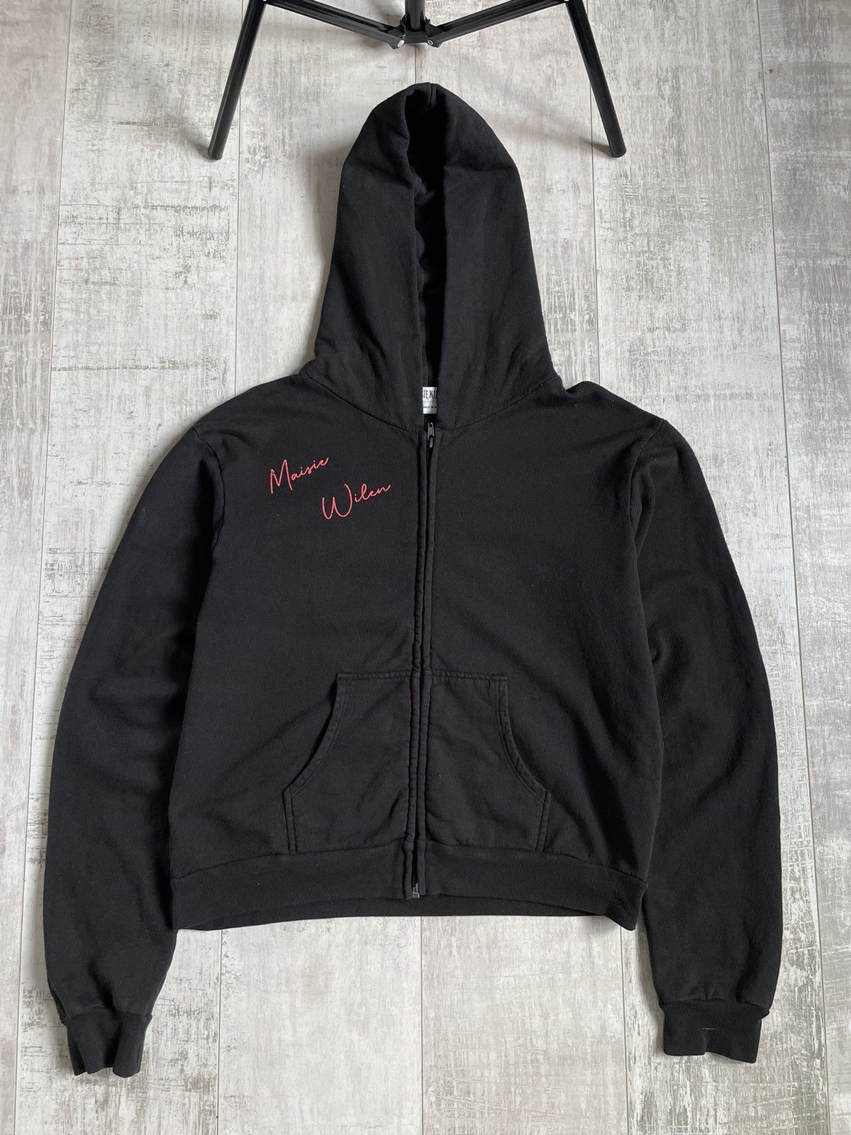 Maisie Wilen Maisie Wilen Black Heart Zip Hoodie Size M / US 6-8 / IT 42-44 - 2 Thumbnail