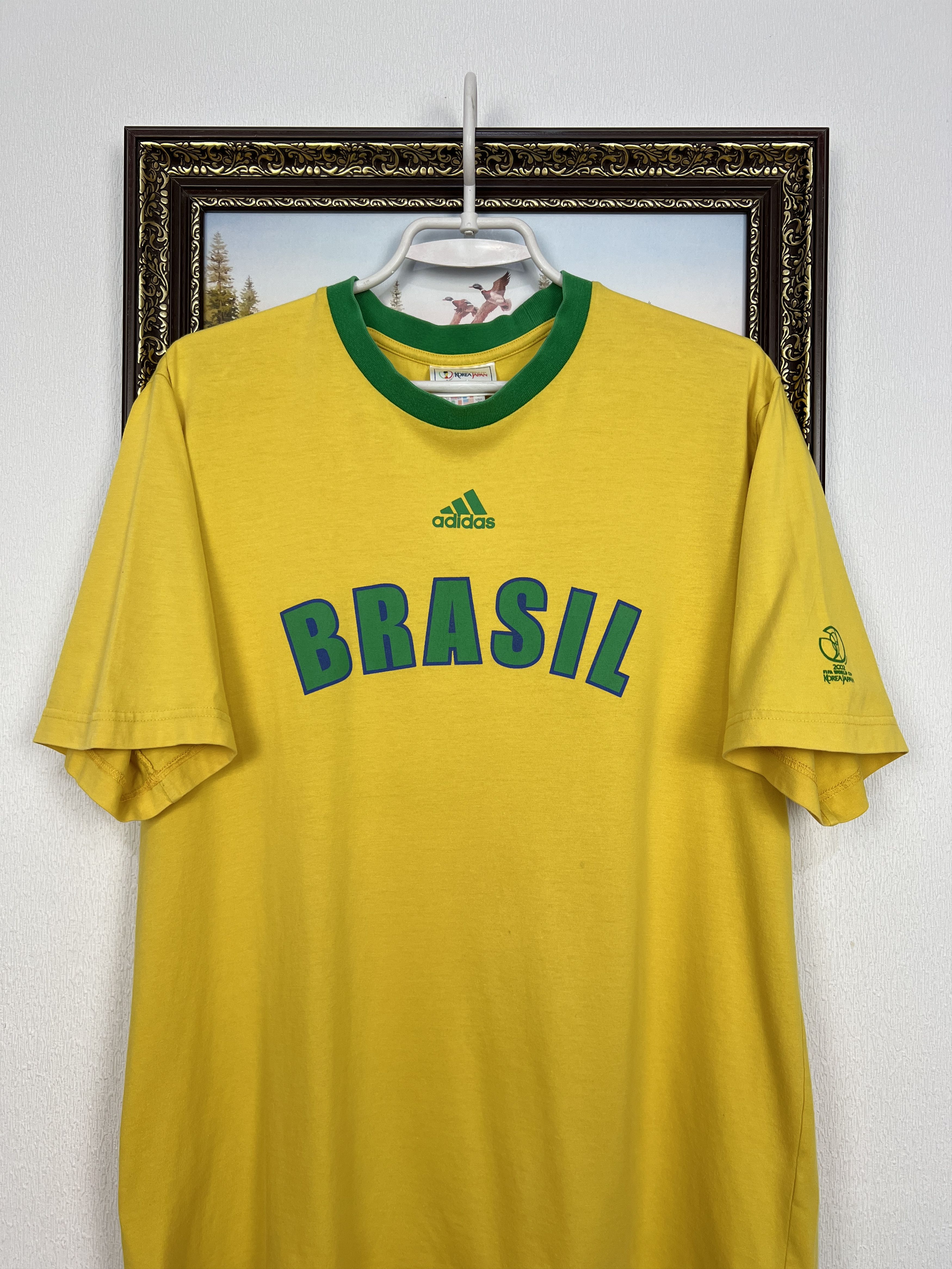 Adidas Vintage Adidas Brazil World Cup Football #10 Ronaldinho Size US M / EU 48-50 / 2 - 2 Thumbnail