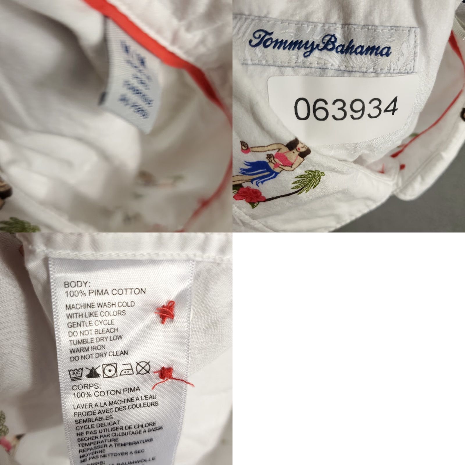 Tommy Bahama Tommy Bahama Button-Up Shirt Mens Medium White Cotton Casual Short Sleeve Beach Classic Size US M / EU 48-50 / 2 - 8 Thumbnail