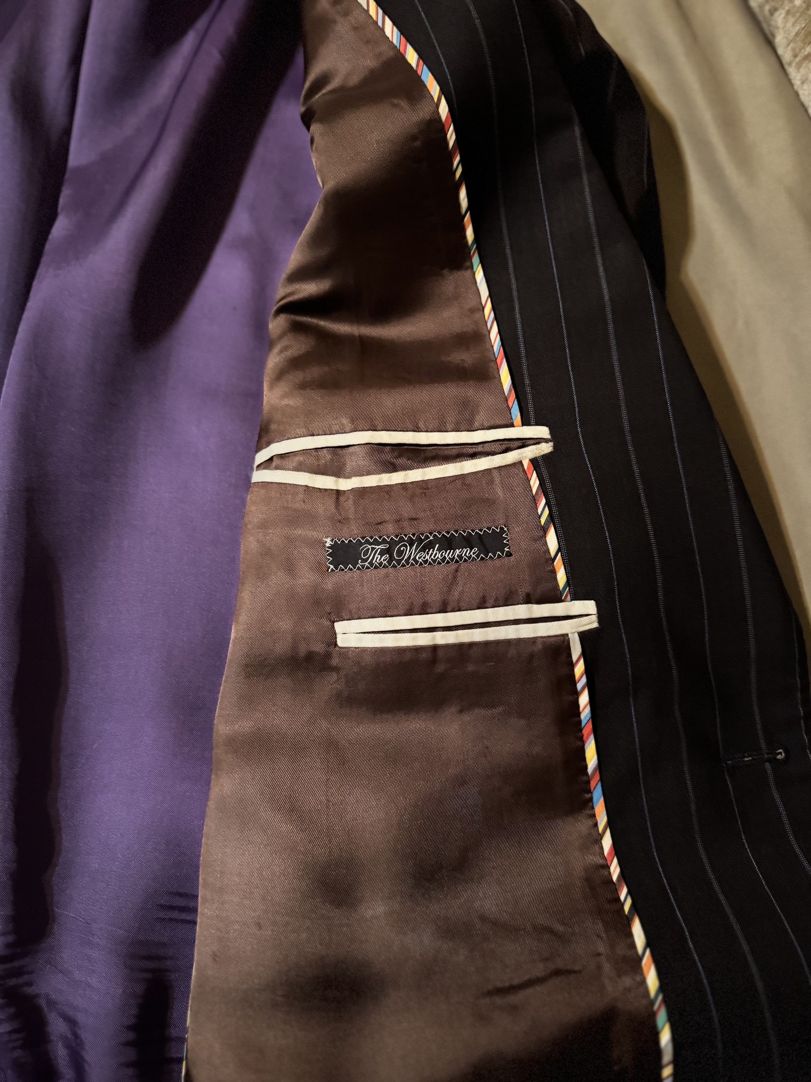 Paul Smith Paul Smith London Pinstripe Blazer Lined Tailoring Size 42R - 4 Thumbnail