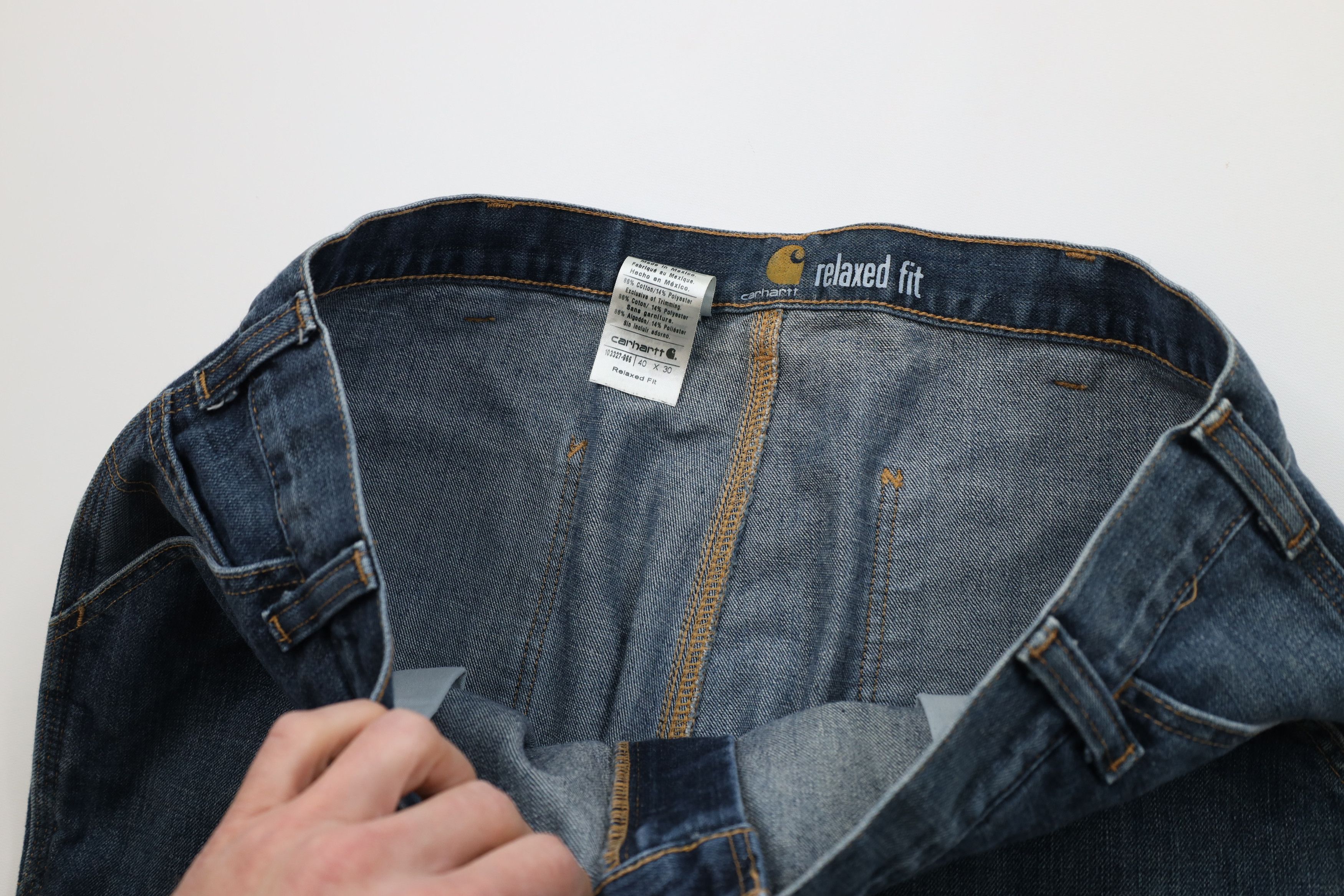 Carhartt Vintage Y2K Carhartt Relaxed Fit Wide Leg Denim Jeans Blue Size US 40 / EU 56 - 7 Thumbnail