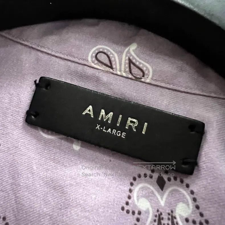 Amiri Amiri Pink Jacquard Shirt Size US XL / EU 56 / 4 - 2 Thumbnail