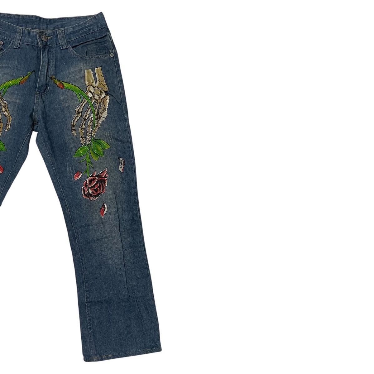 Ed Hardy × Japanese Brand × Vintage Vintage Edhardy flower denim Size US 30 / EU 46 - 3 Thumbnail