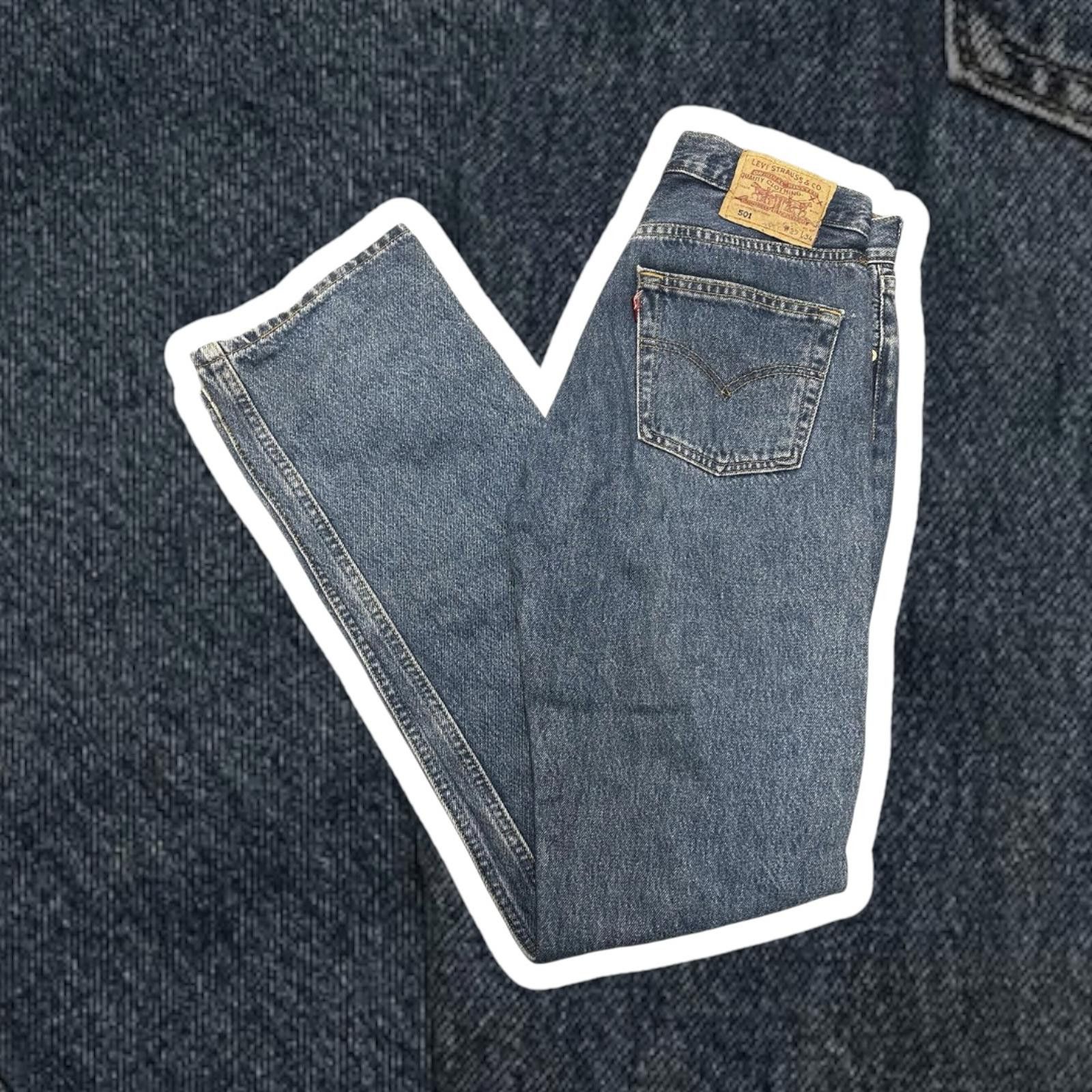 Levi's Levi's 501 Vintage Blue Jeans - Classic Fit Size US 29 - 1 Thumbnail