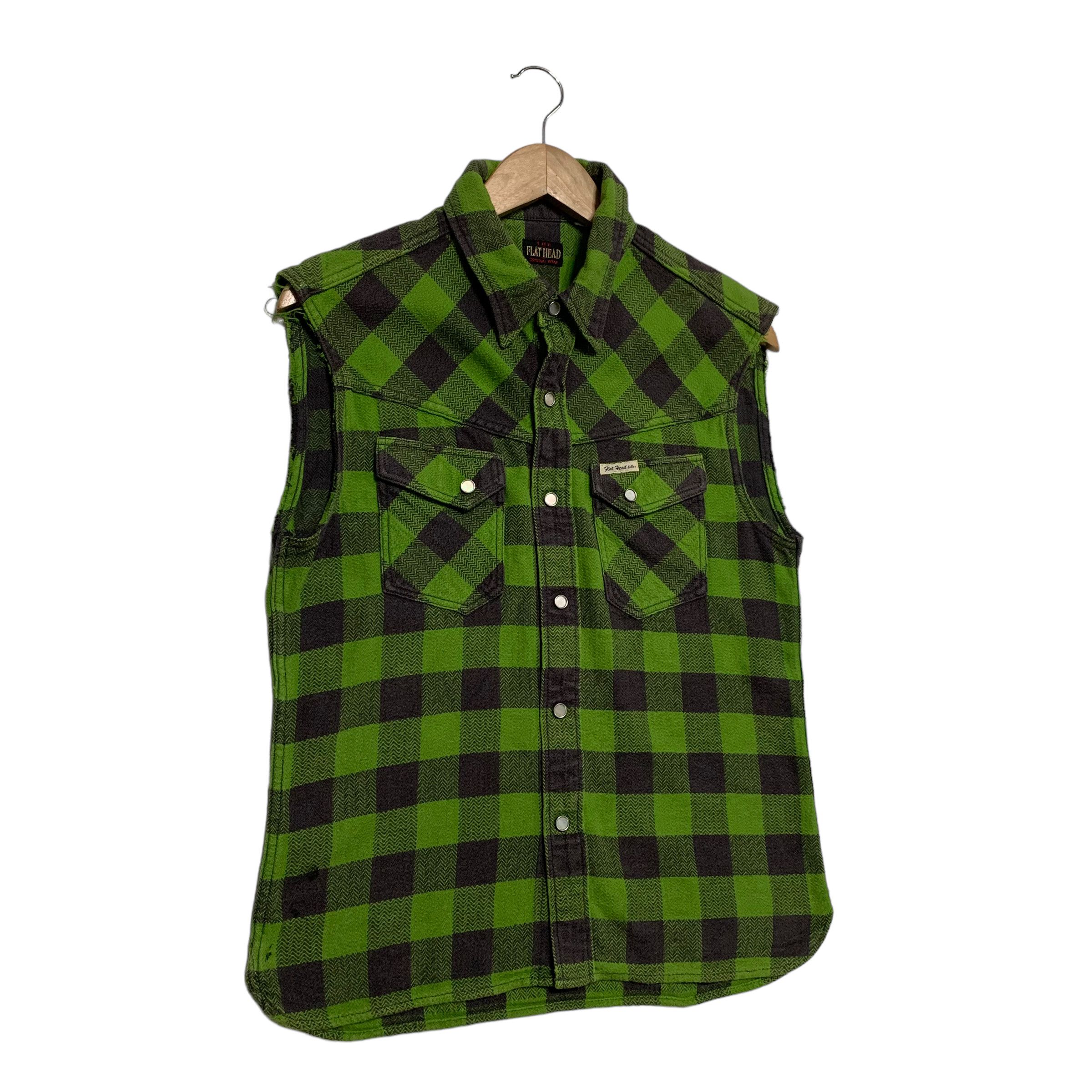 The Flat Head The Flat Head Tartan Flannel Vest Size US S / EU 44-46 / 1 - 3 Thumbnail