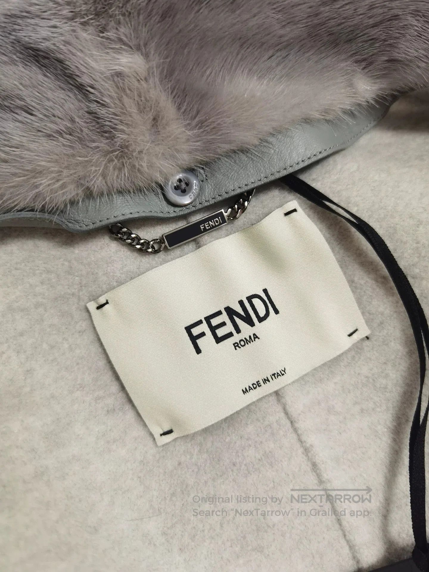 Fendi Fendi Pure Cashmere Fur Collar Coat. Size US M / EU 48-50 / 2 - 4 Thumbnail