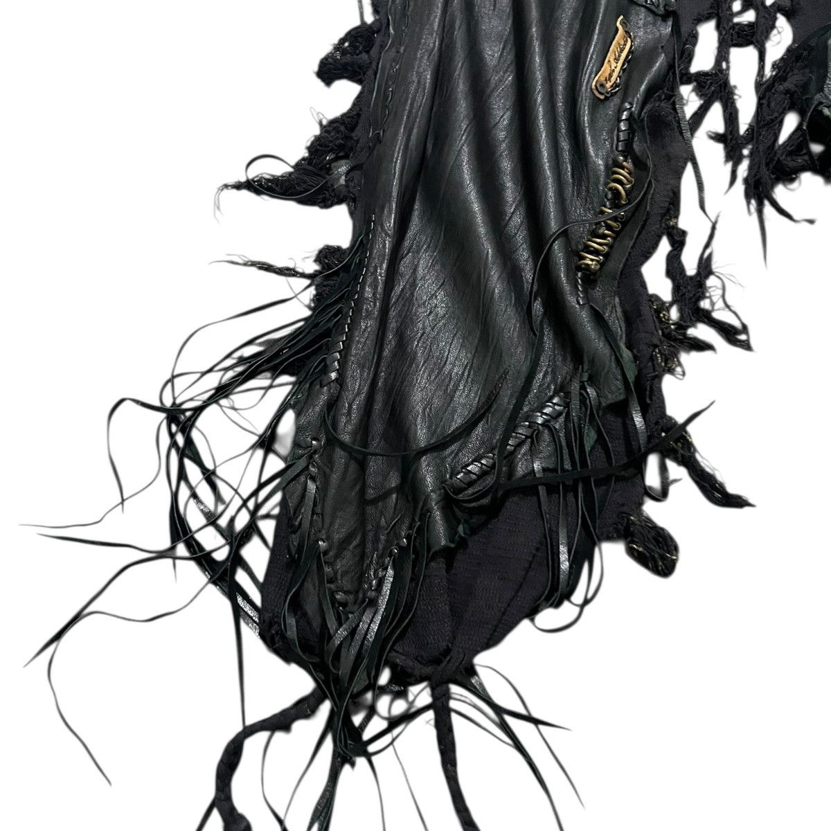 14th Addiction 14th addiction shearling leather amber scarf Size ONE SIZE - 4 Thumbnail